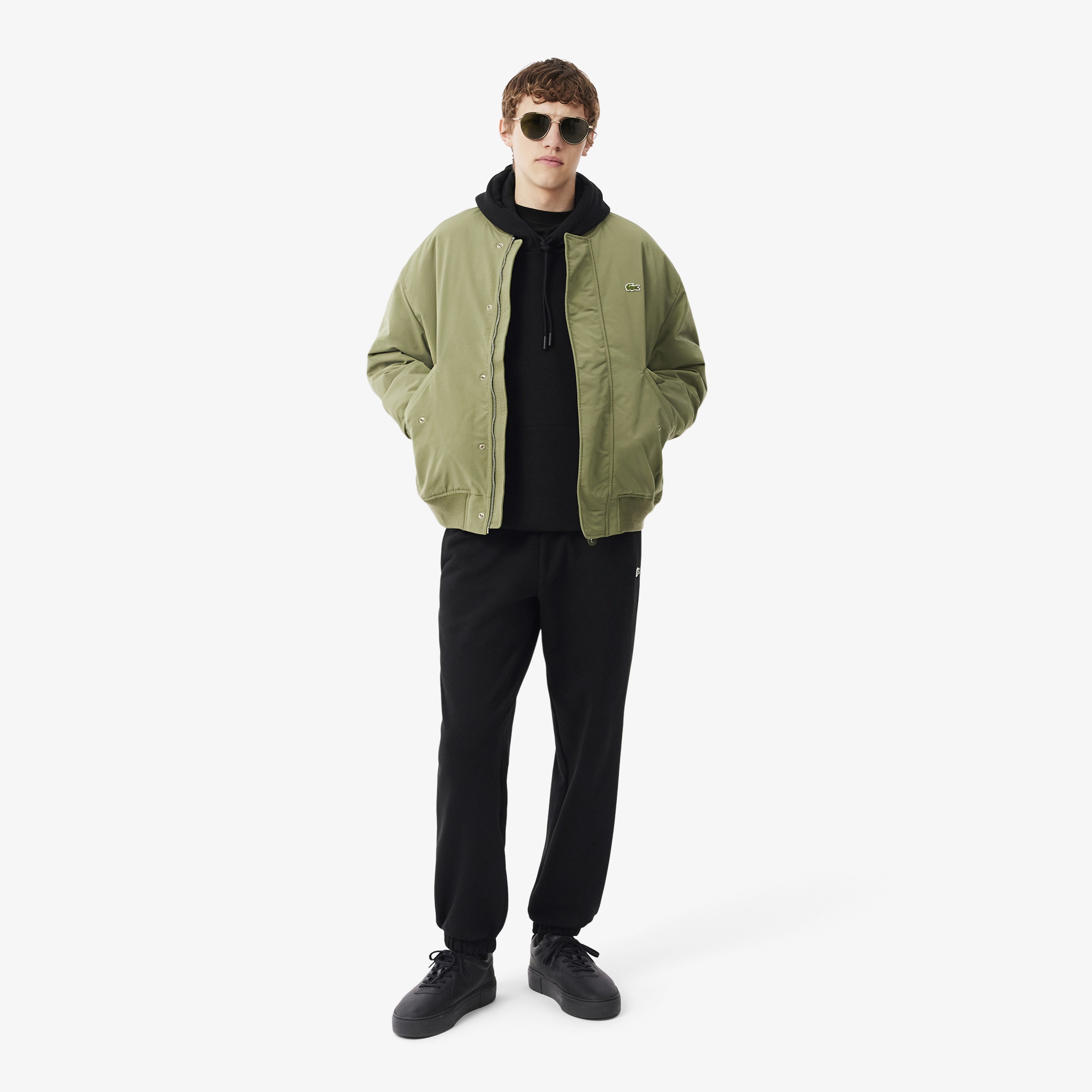 Erkek Classic Fit Kapüşonlu Siyah Sweatshirt