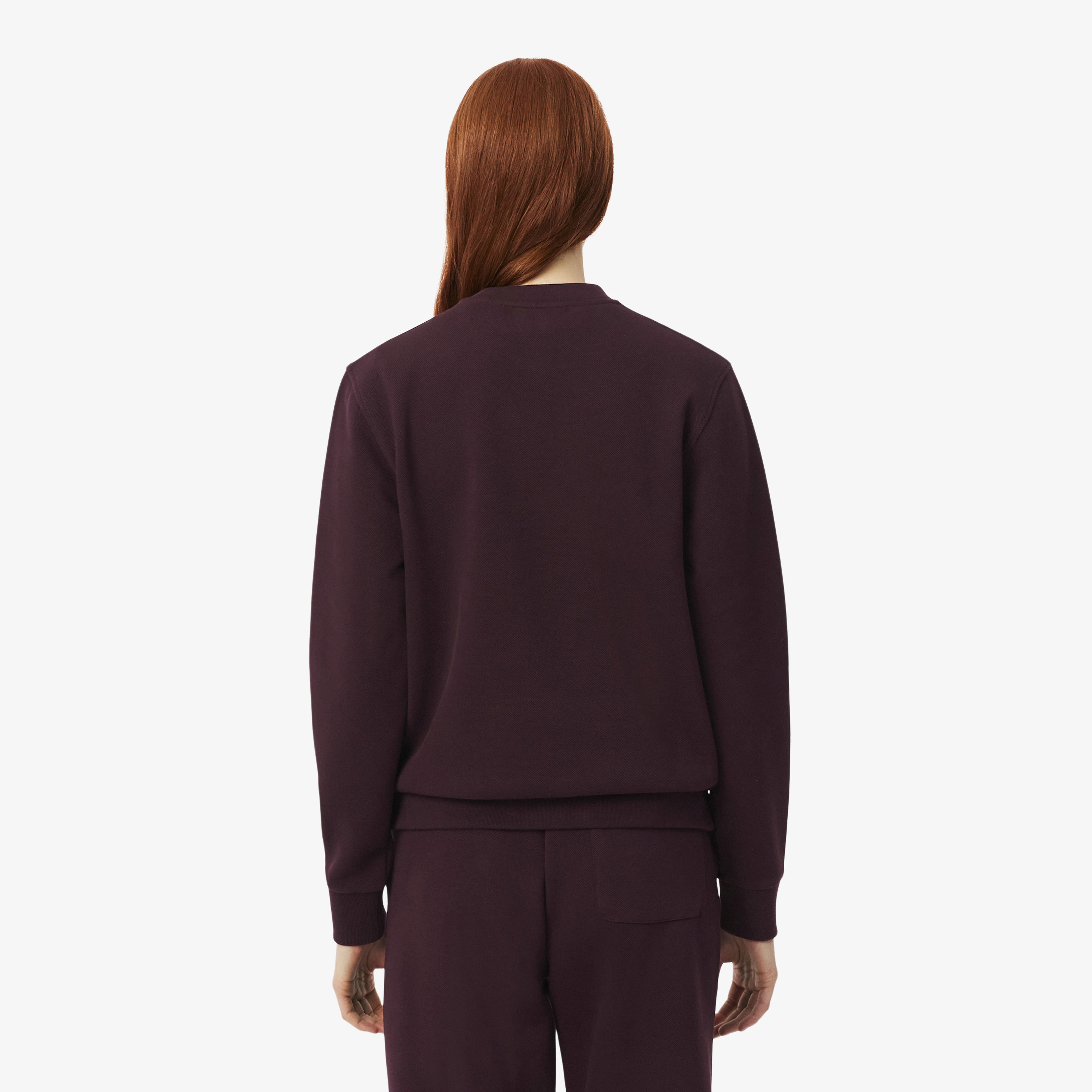 Kadın Relaxed Fit Bisiklet Yaka Bordo Sweatshirt Kadın Relaxed Fit Bisiklet Yaka Bordo Sweatshirt
