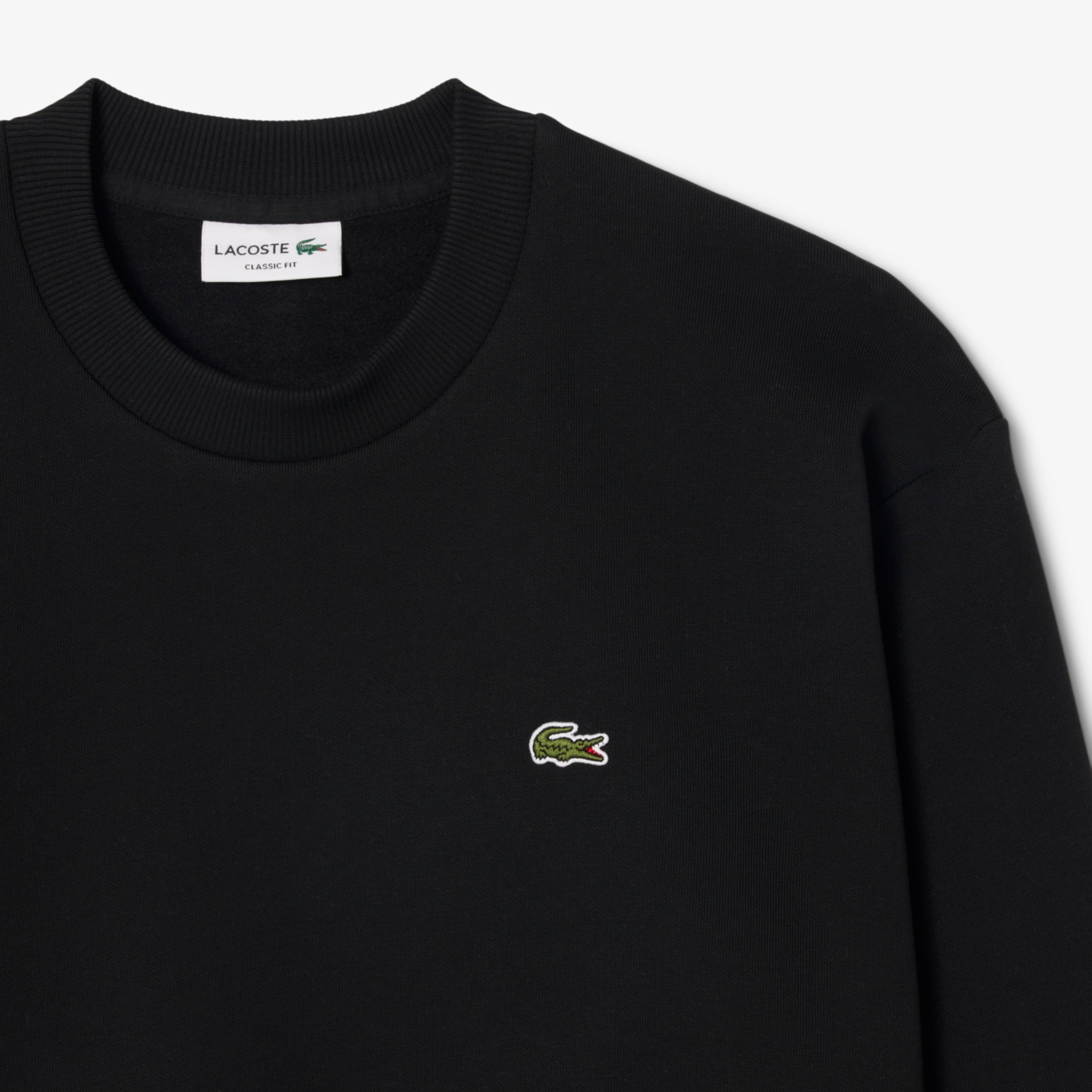 Erkek Classic Fit Bisiklet Yaka Siyah Sweatshirt