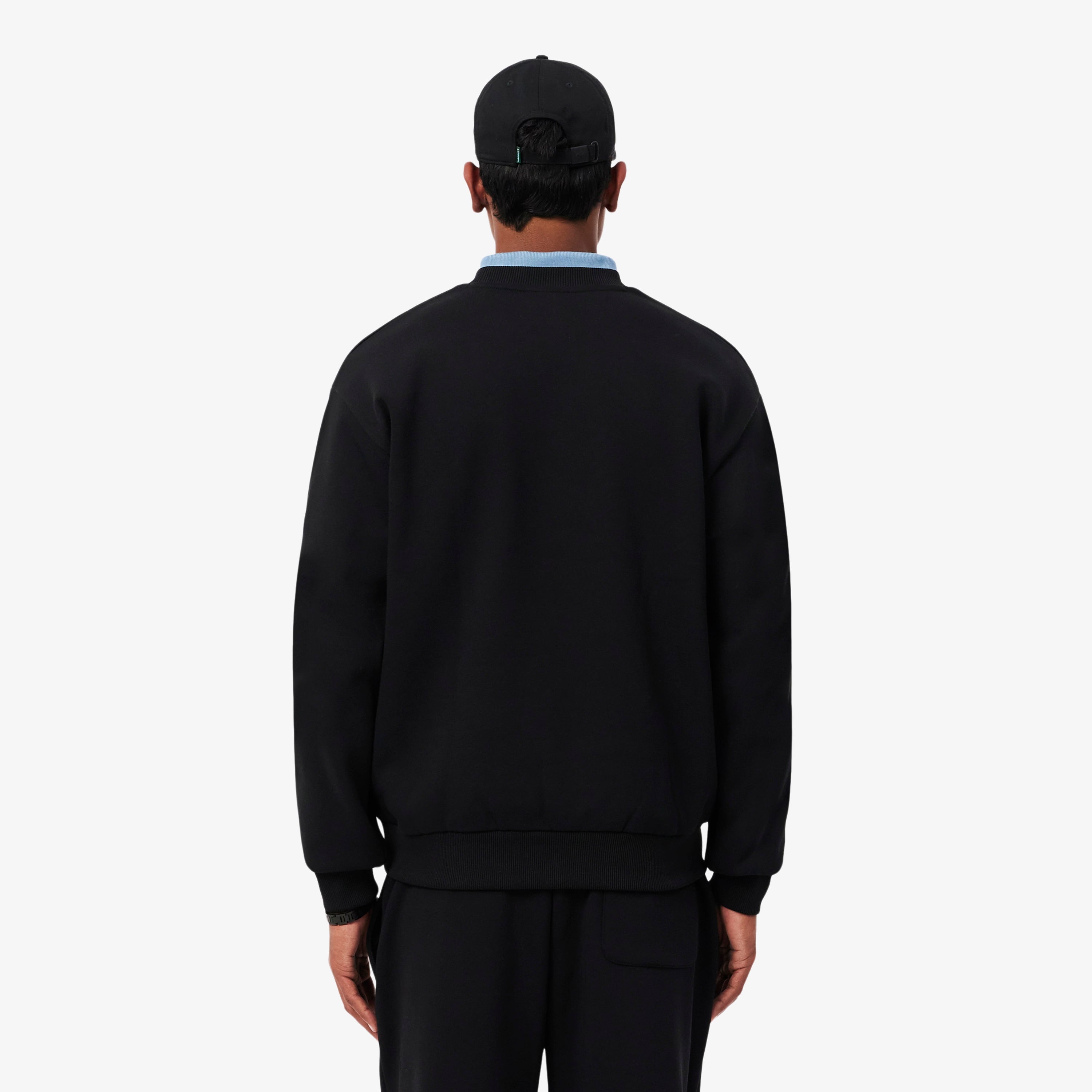 Erkek Classic Fit Bisiklet Yaka Siyah Sweatshirt