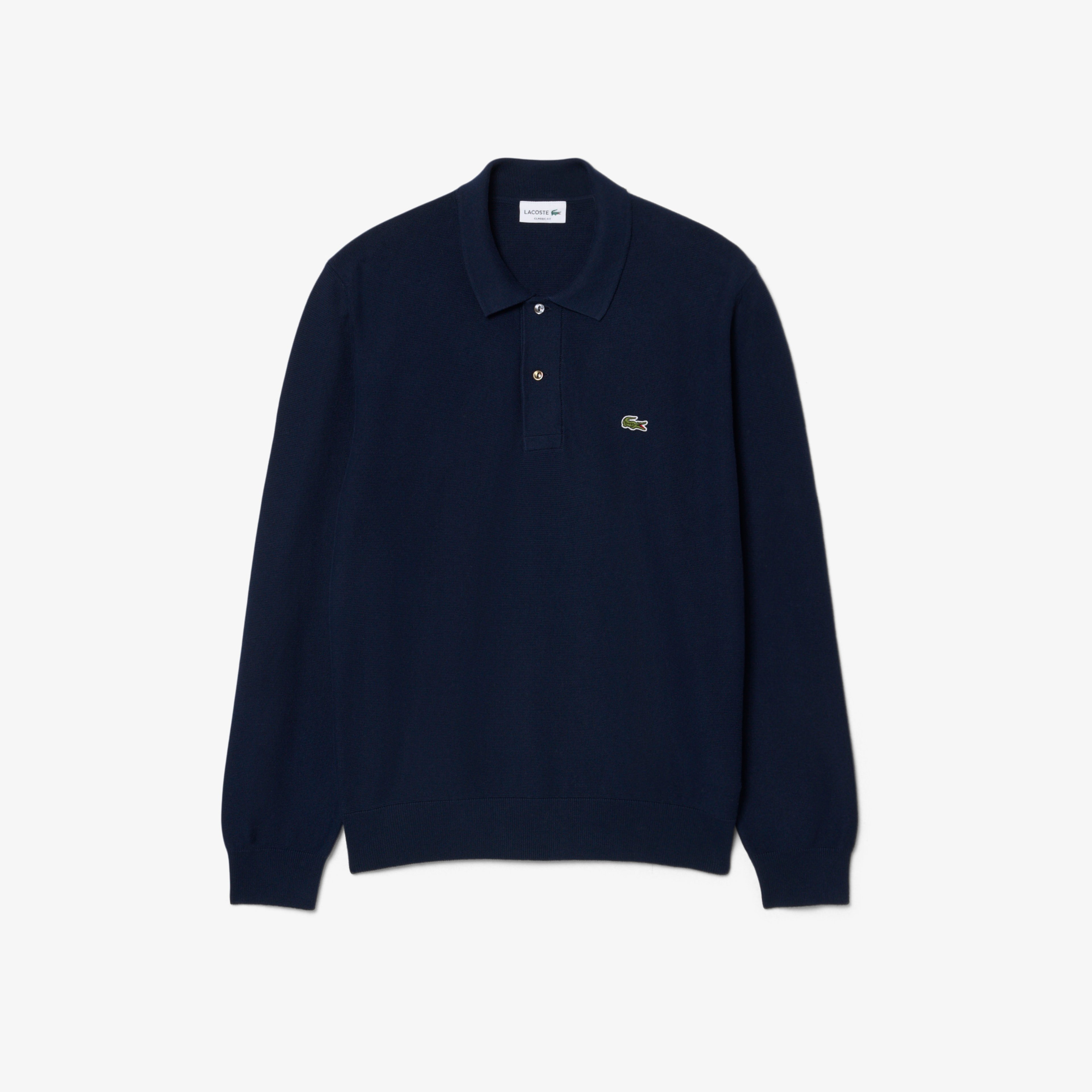 Erkek Classic Fit Polo Yaka Lacivert Kazak