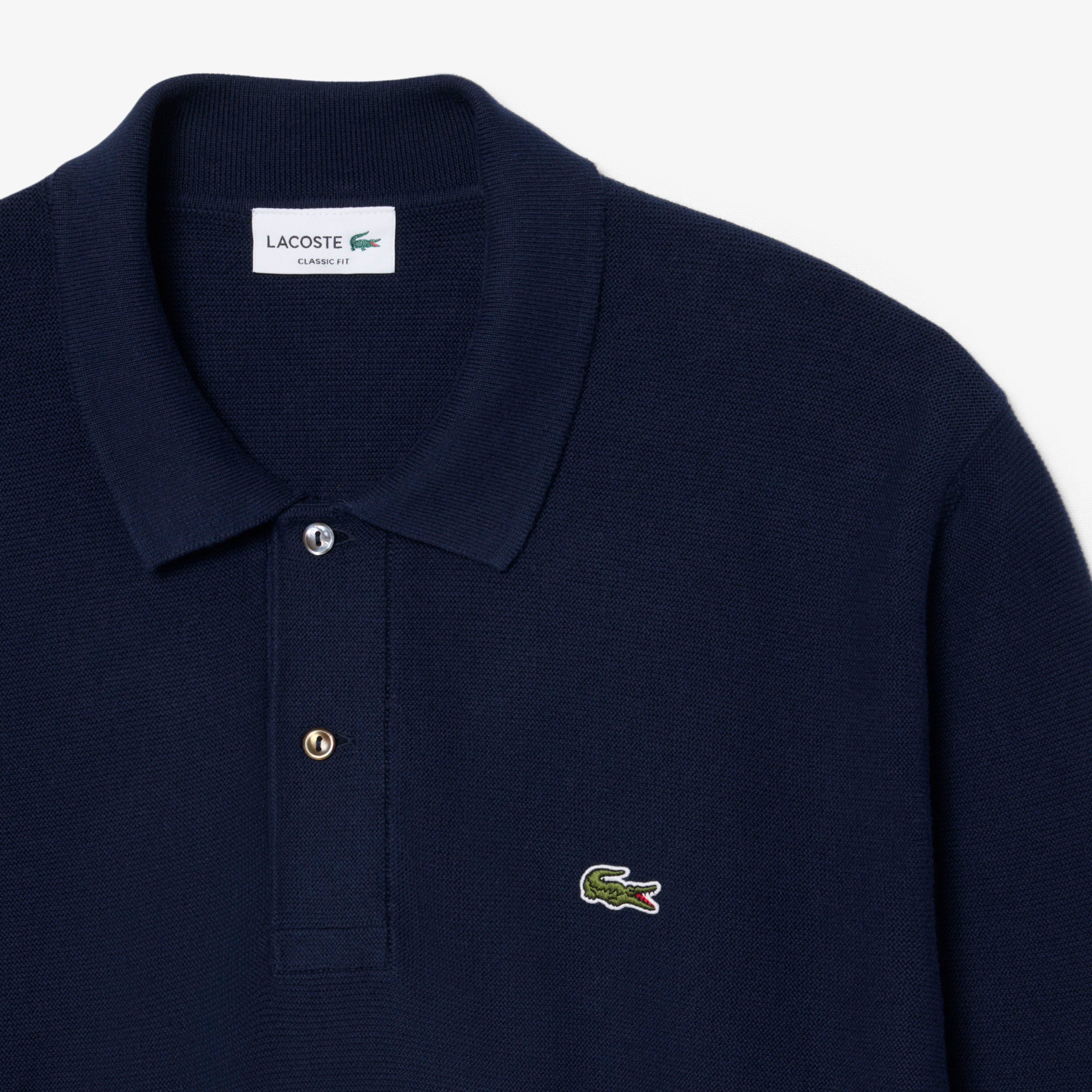 Erkek Classic Fit Polo Yaka Lacivert Kazak