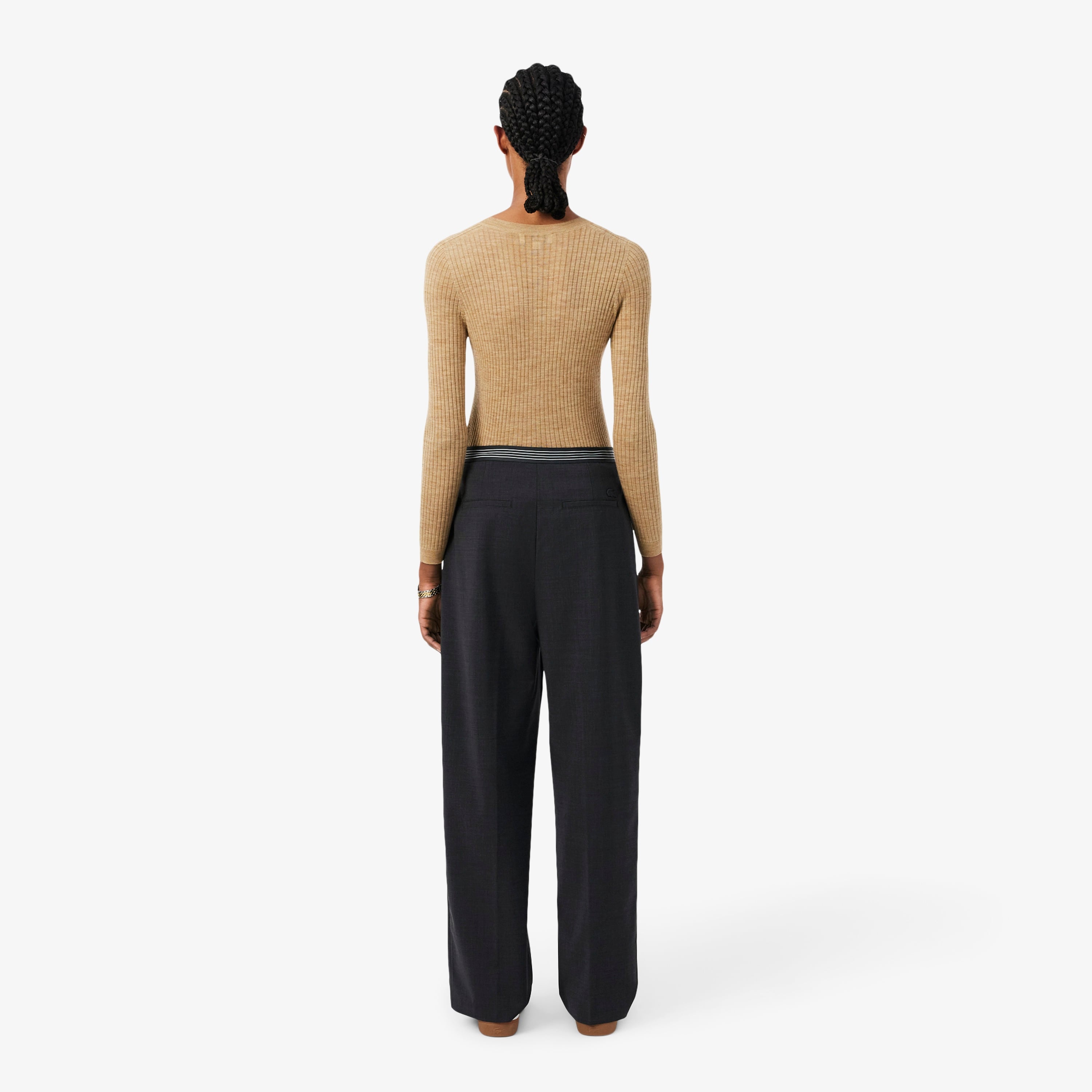 Kadın Oversize Fit Lacivert Pantolon
