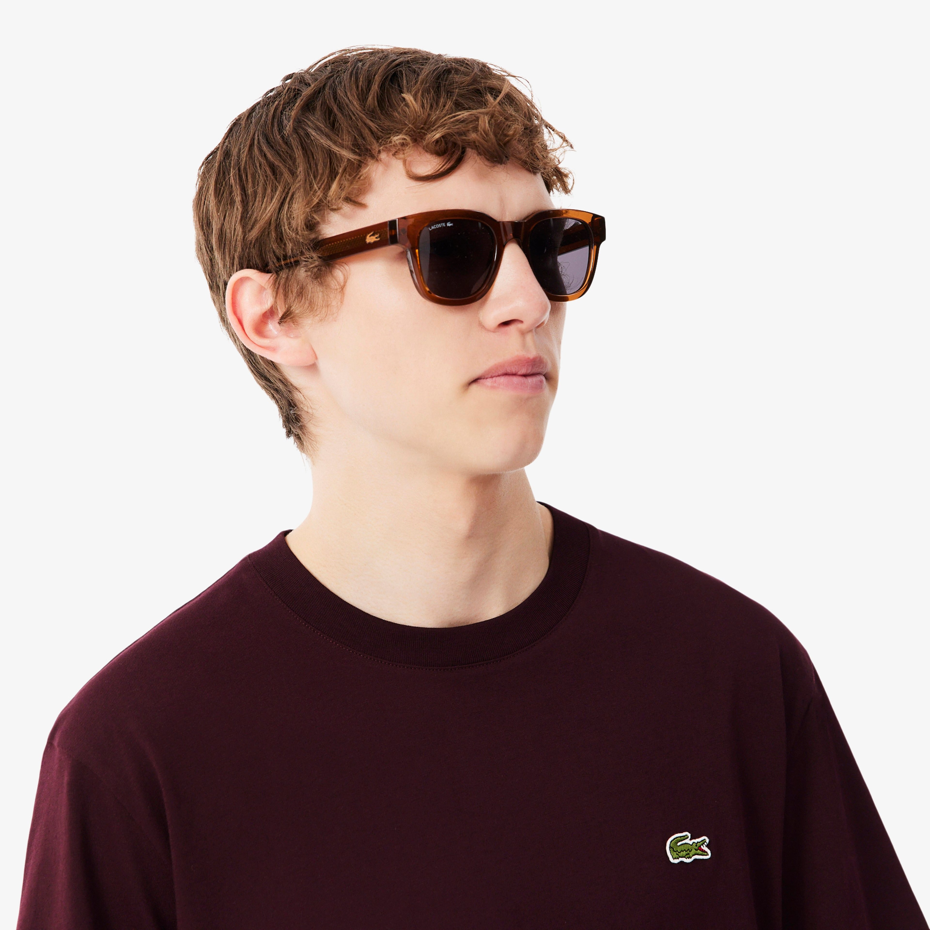 Erkek Classic Fit Bisiklet Yaka Bordo T-Shirt Erkek Classic Fit Bisiklet Yaka Bordo T-Shirt