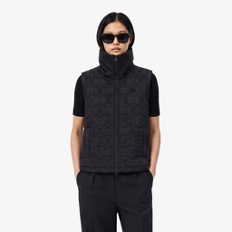 Kadın Regular Fit Kapüşonlu Siyah Yelek Siyah