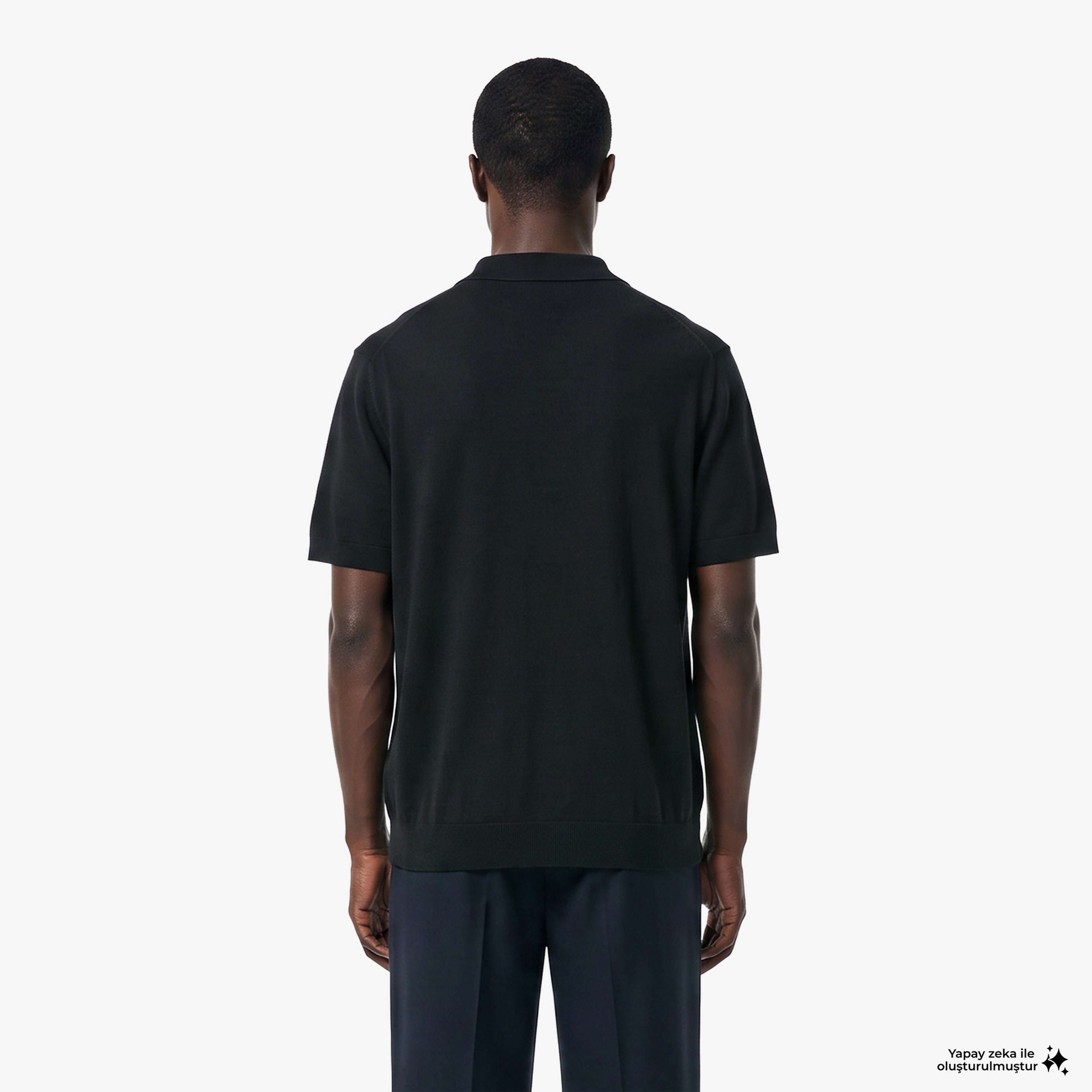 Erkek Regular Fit Kısa Kollu Polo Yaka Yün Koyu Yeşil Triko Erkek Regular Fit Kısa Kollu Polo Yaka Yün Koyu Yeşil Triko
