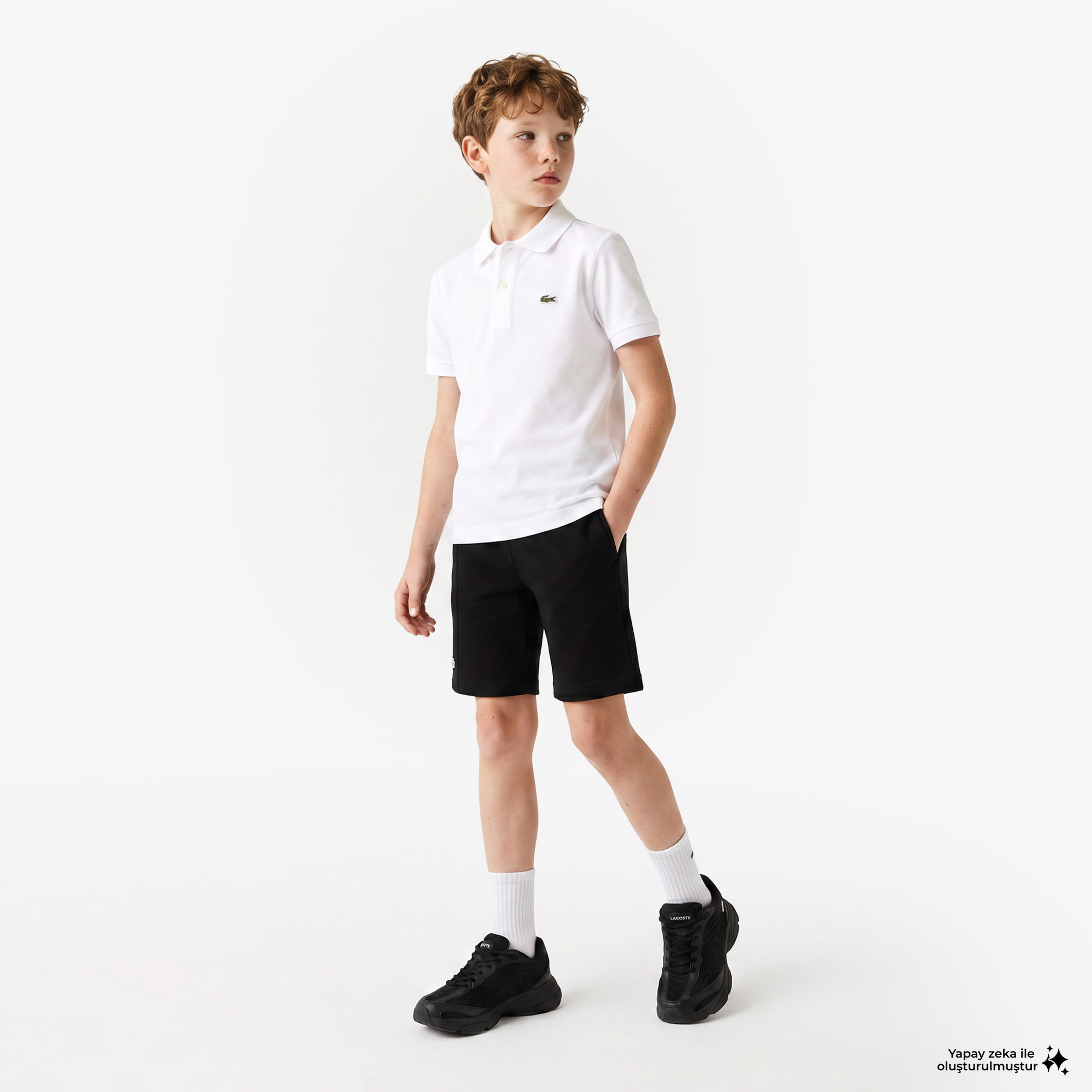 Çocuk Beyaz Polo Çocuk Beyaz Polo