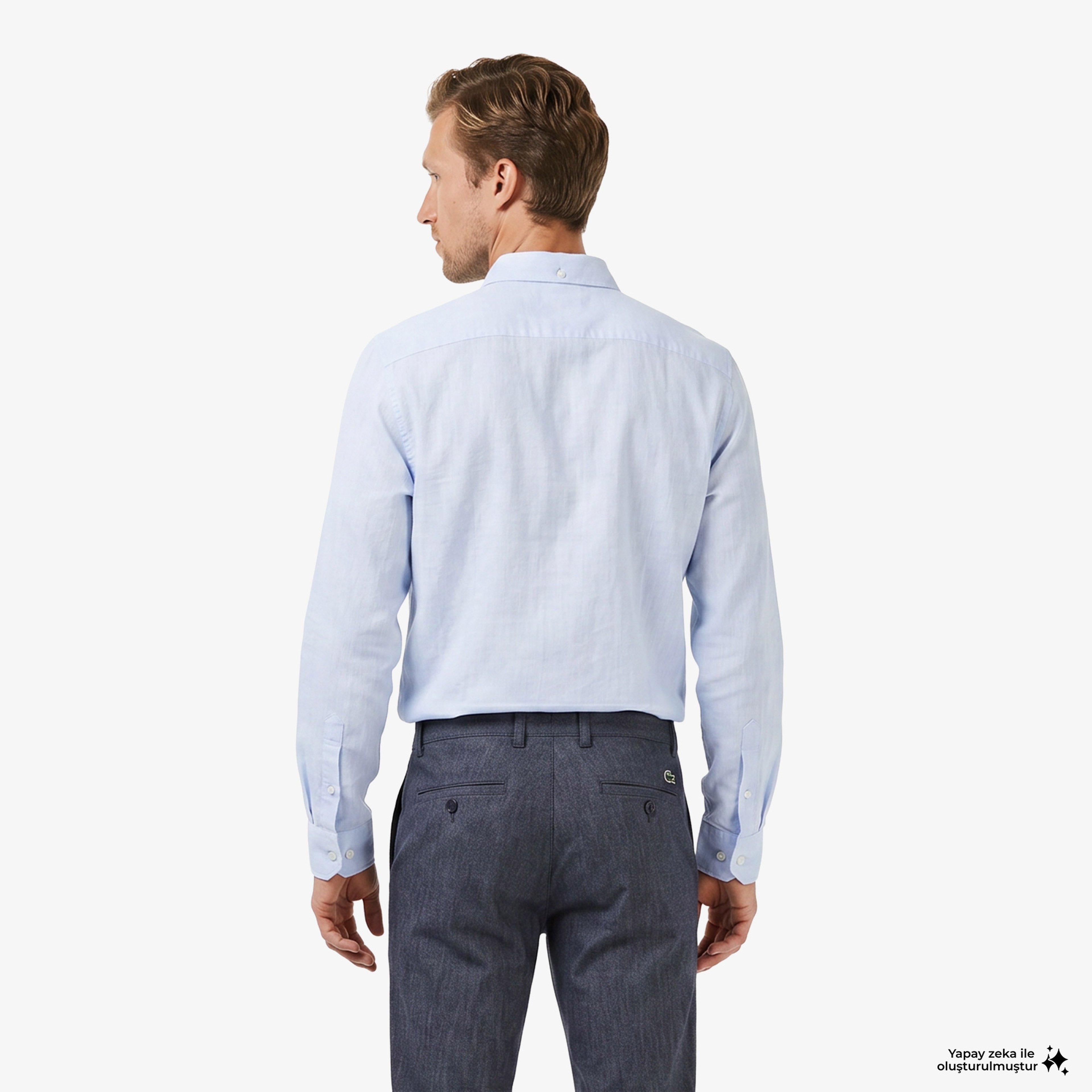 Erkek Slim Fit Mavi Chino Pantolon Erkek Slim Fit Mavi Chino Pantolon