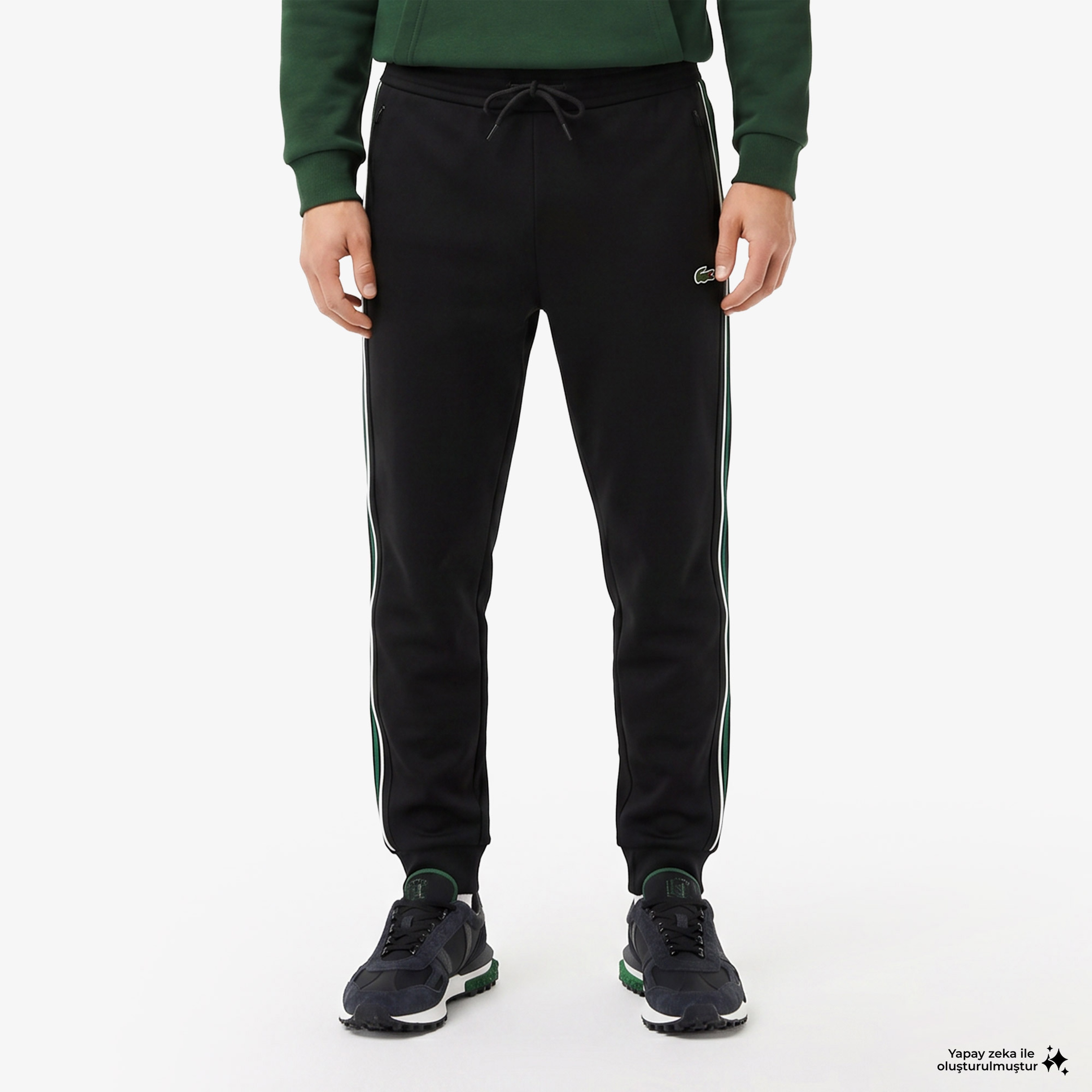 Erkek Slim Fit Siyah Eşofman Altı