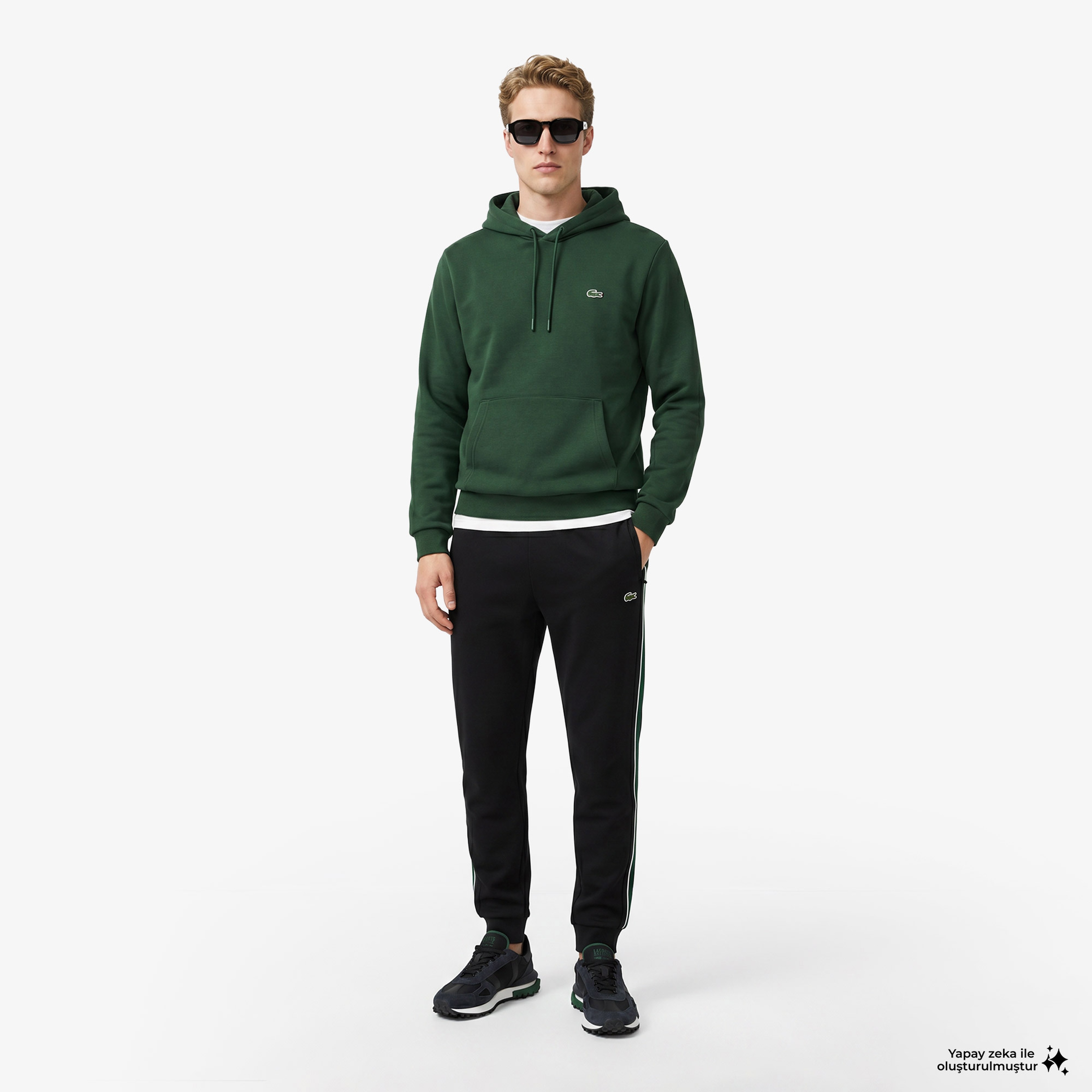Erkek Slim Fit Siyah Eşofman Altı