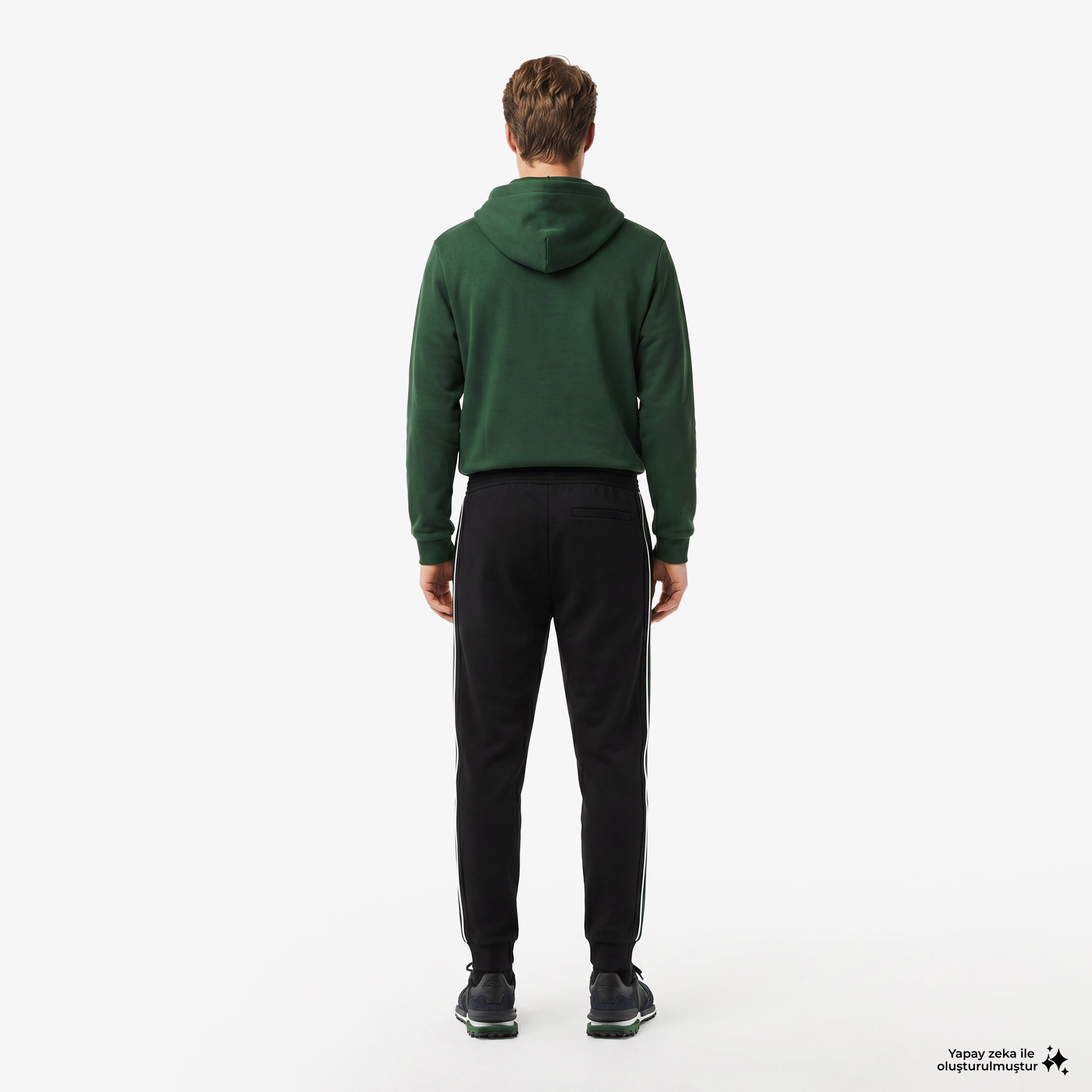Erkek Slim Fit Siyah Eşofman Altı