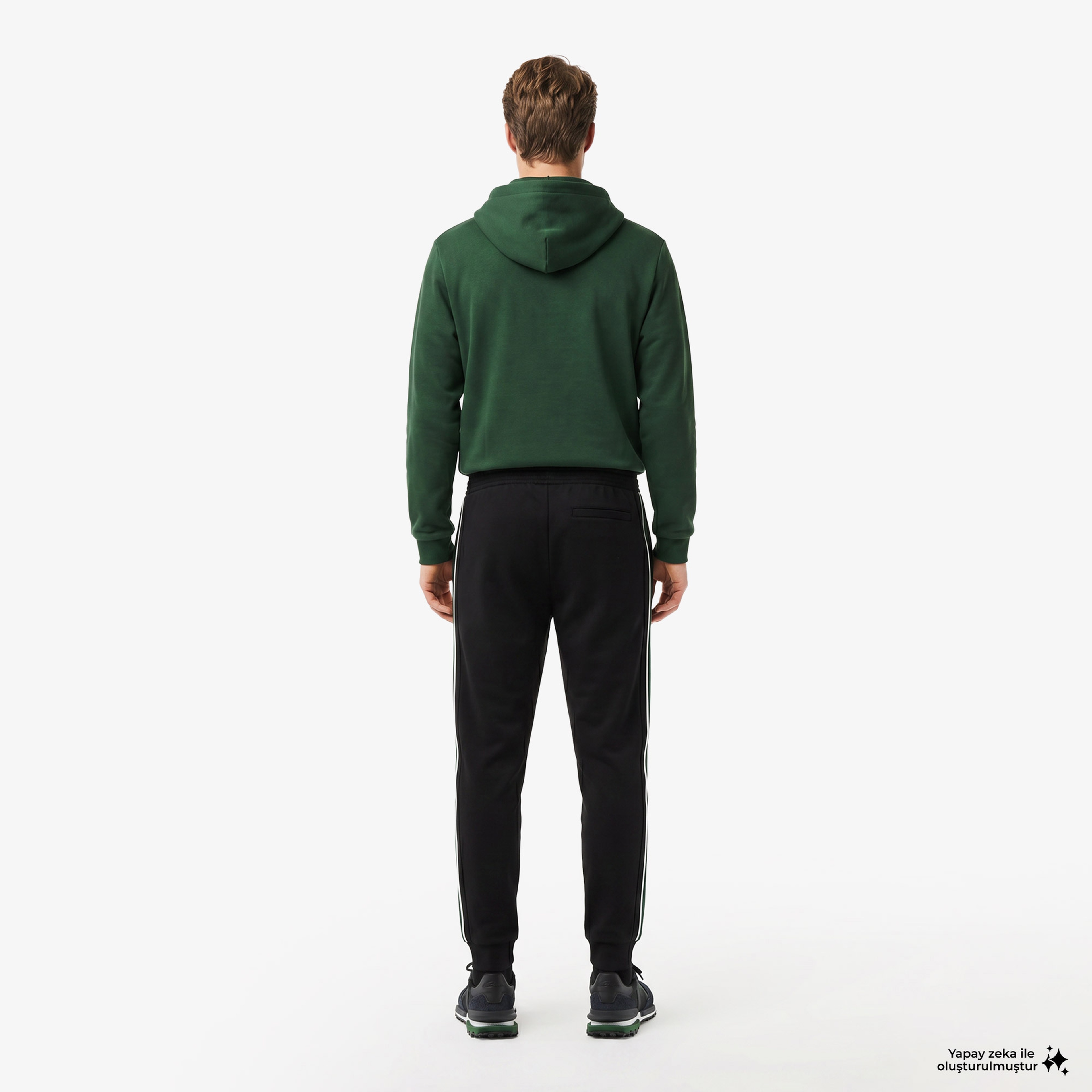 Erkek Slim Fit Siyah Eşofman Altı