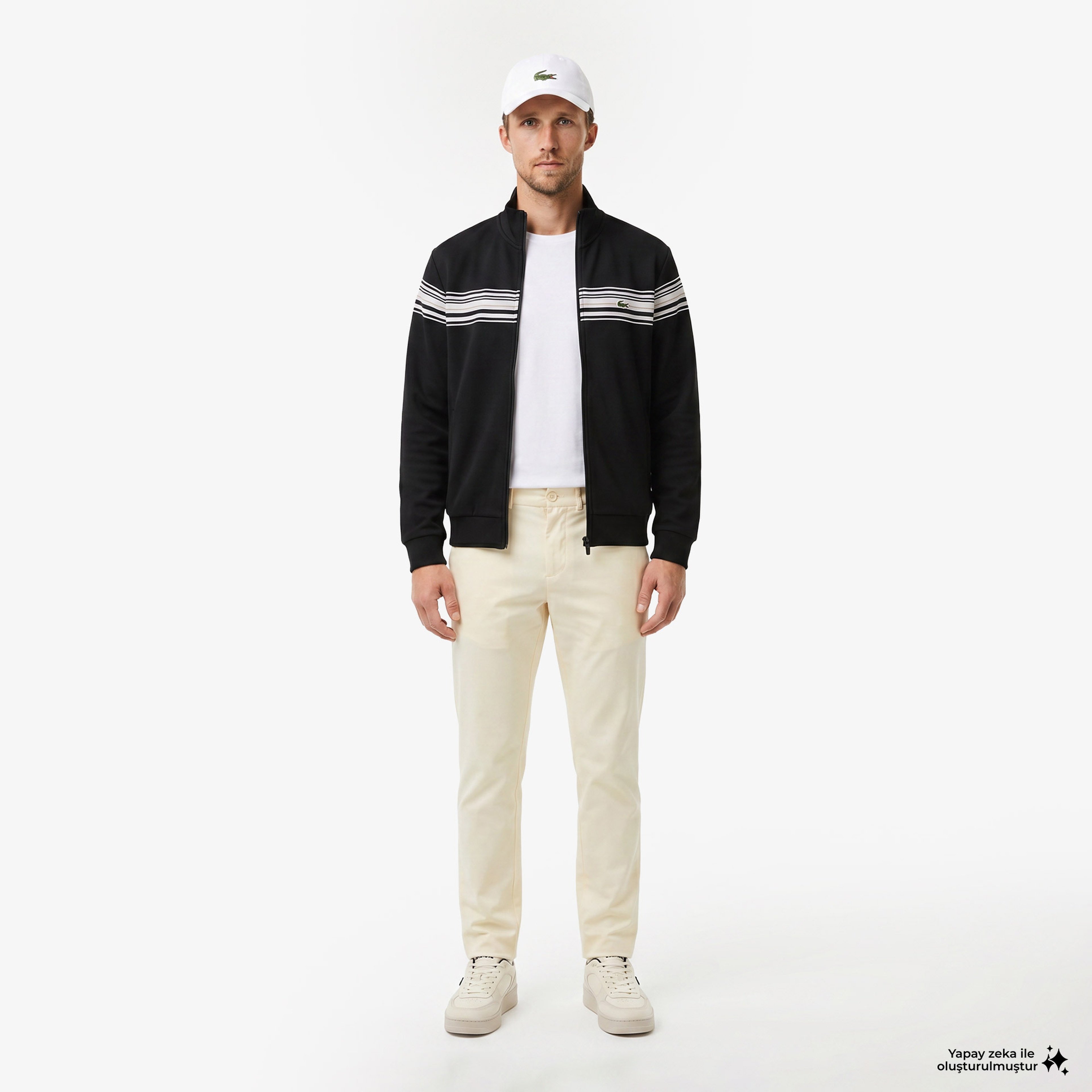 Erkek Regular Fit Fermuarlı Renk Bloklu Siyah Sweatshirt Erkek Regular Fit Fermuarlı Renk Bloklu Siyah Sweatshirt