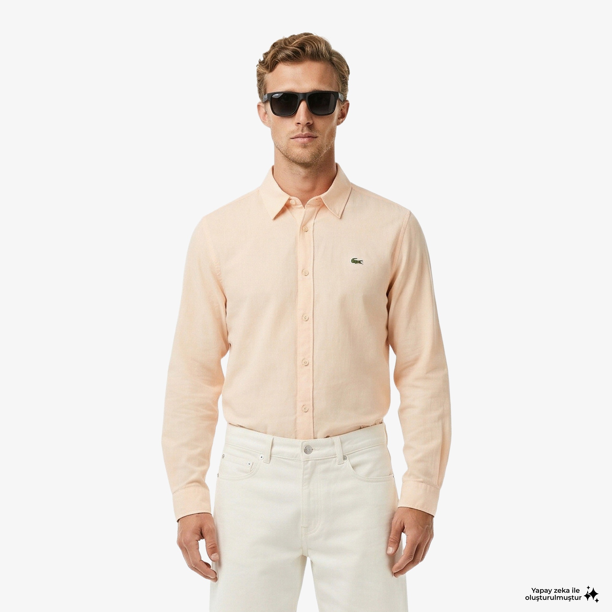 Erkek Regular Fit Turuncu Gömlek