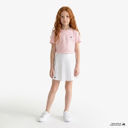 Çocuk Bisiklet Yaka Açık Pembe T-Shirt Pembe