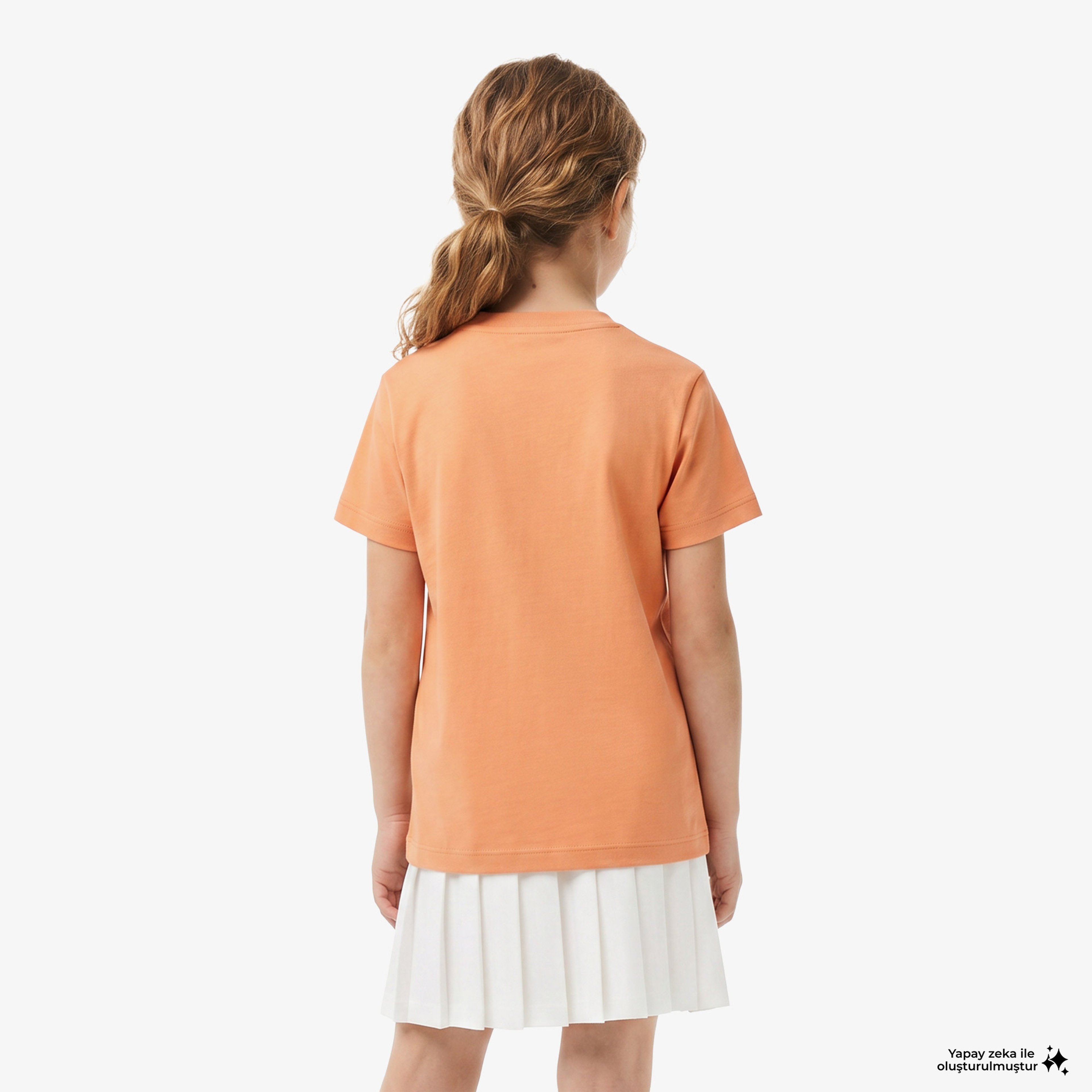 Çocuk Bisiklet Yaka Turuncu T-Shirt