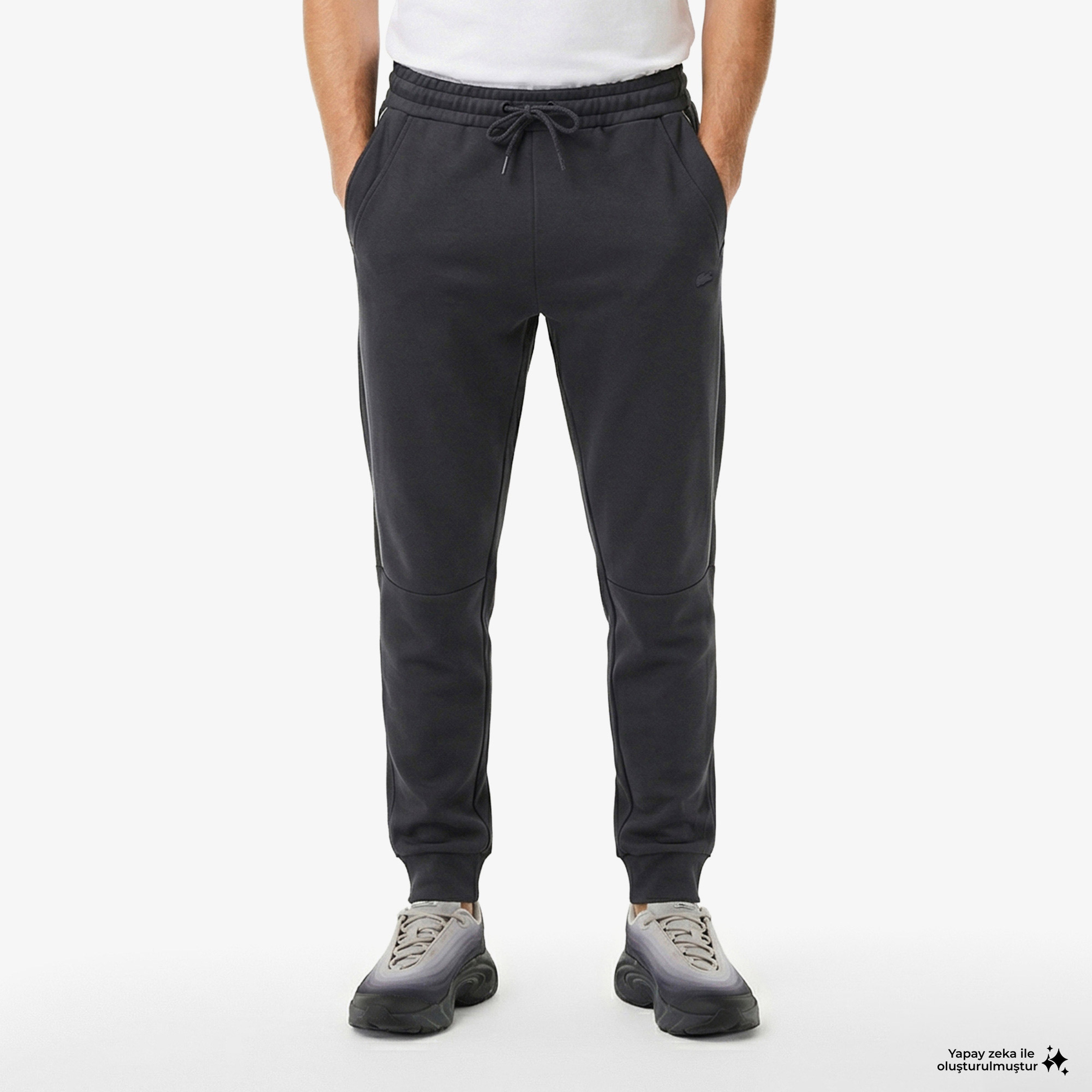 Erkek Regular Fit Koyu Gri Eşofman Altı
