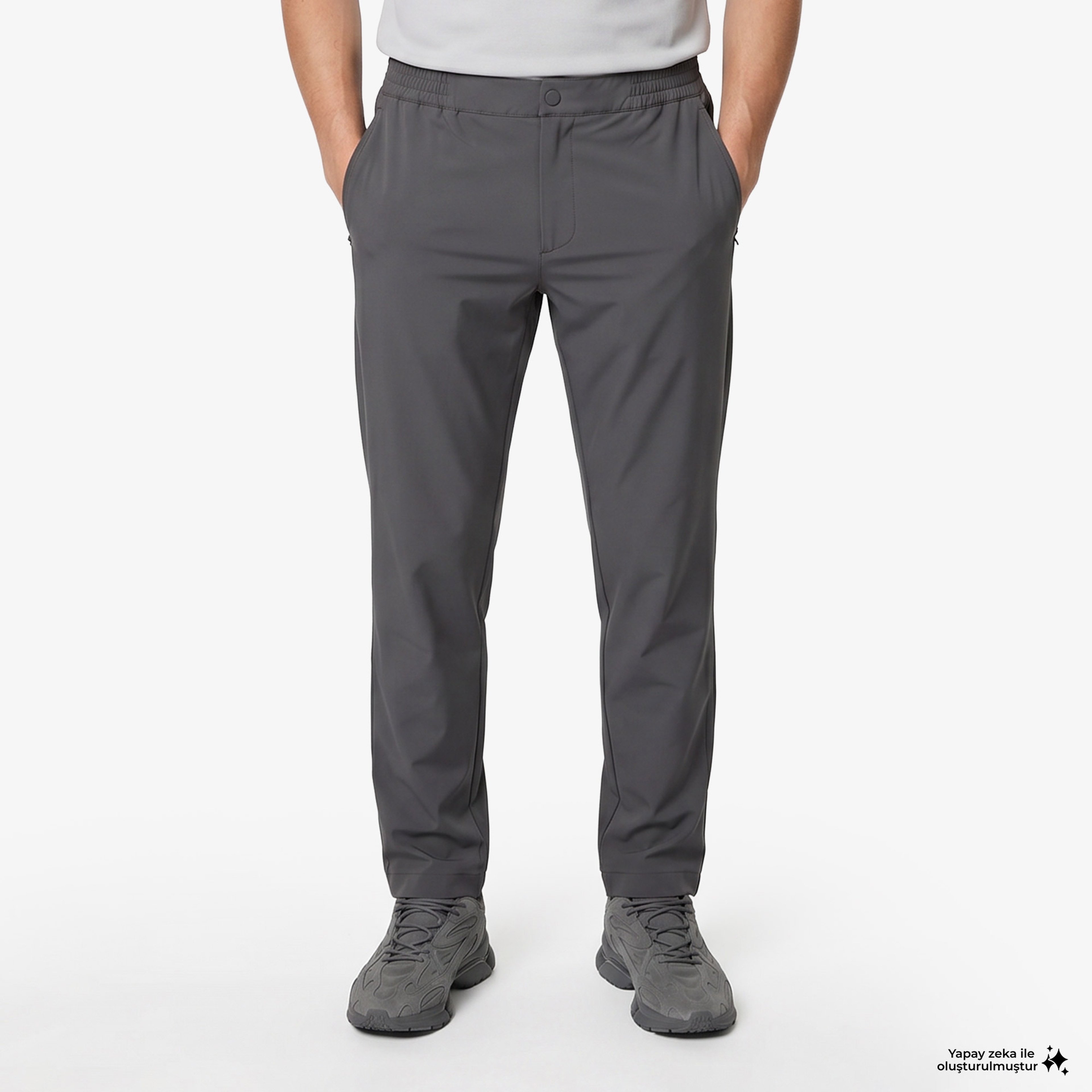 Erkek Slim Fit Koyu Gri Pantolon Erkek Slim Fit Koyu Gri Pantolon
