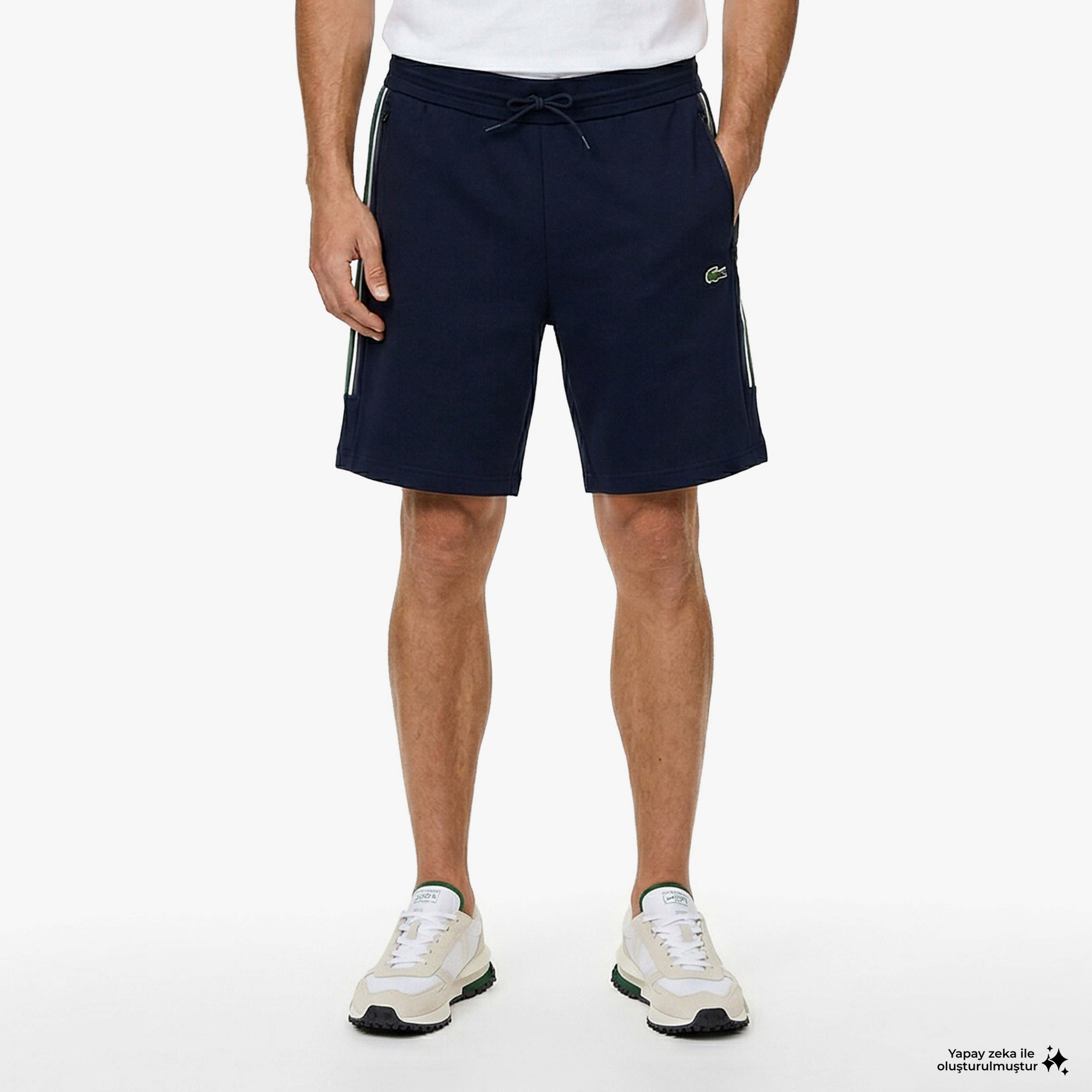 Erkek Slim Fit Lacivert Şort