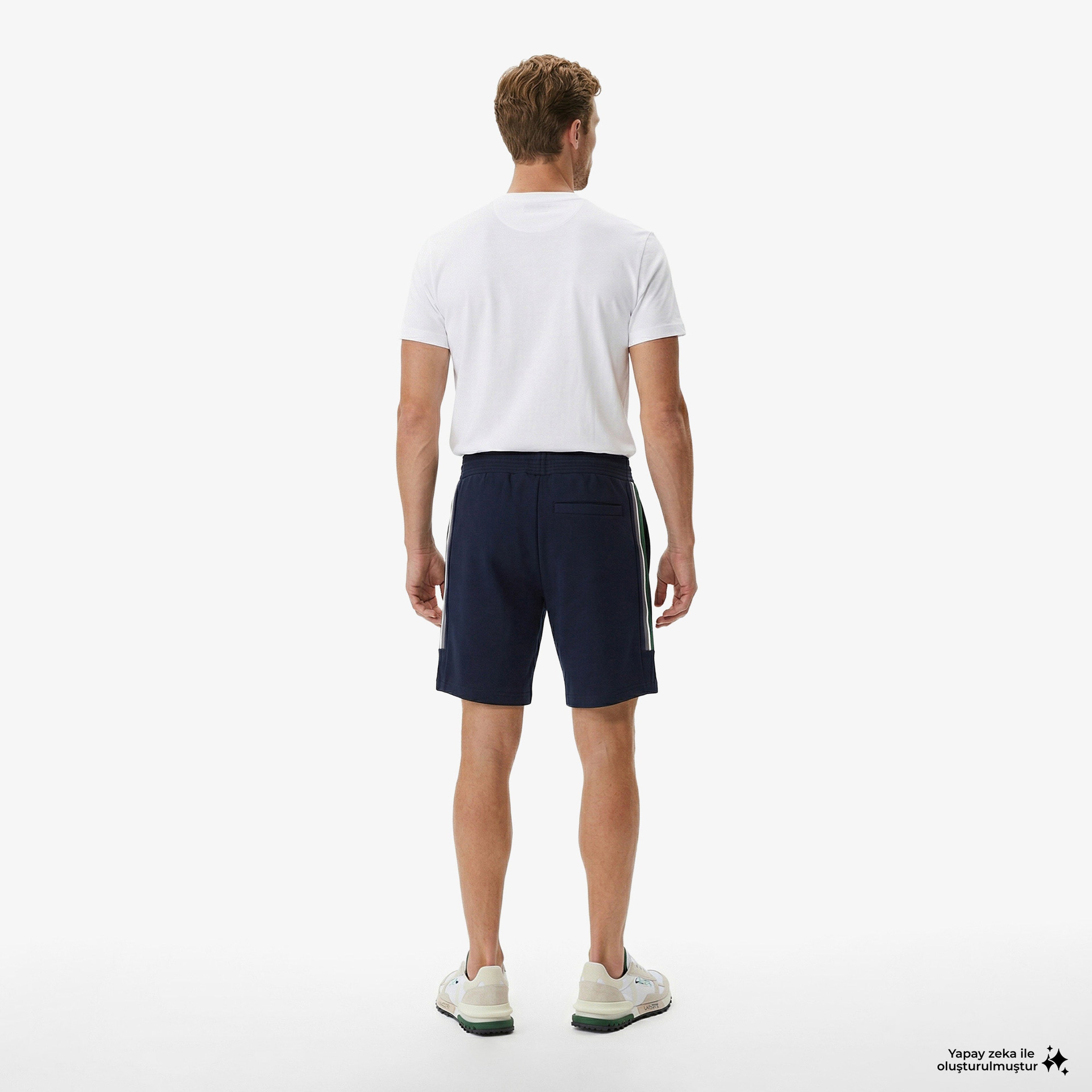 Erkek Slim Fit Lacivert Şort