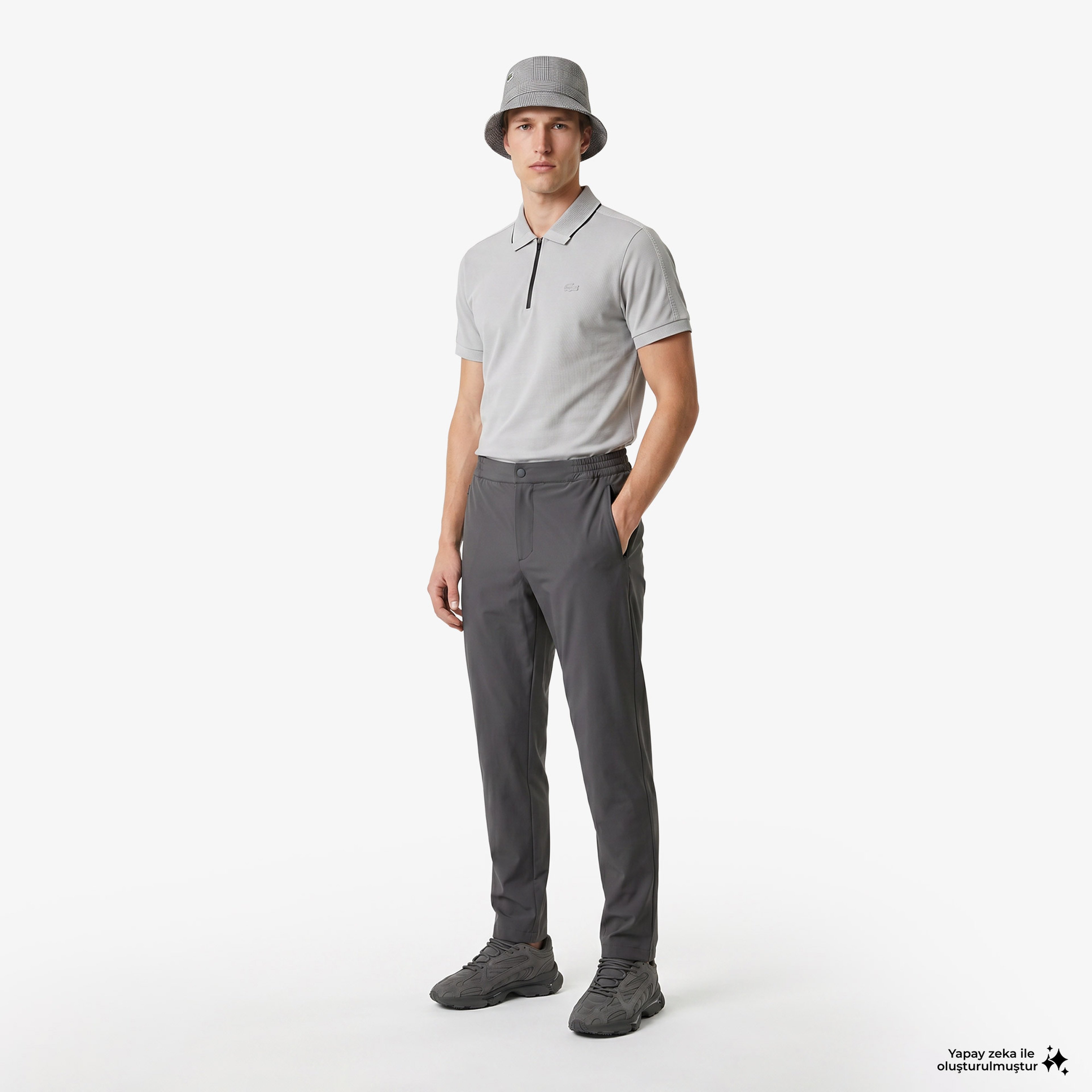 Erkek Slim Fit Koyu Gri Pantolon Erkek Slim Fit Koyu Gri Pantolon