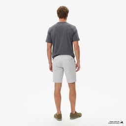 Erkek Slim Fit Gri Bermuda Şort Gri