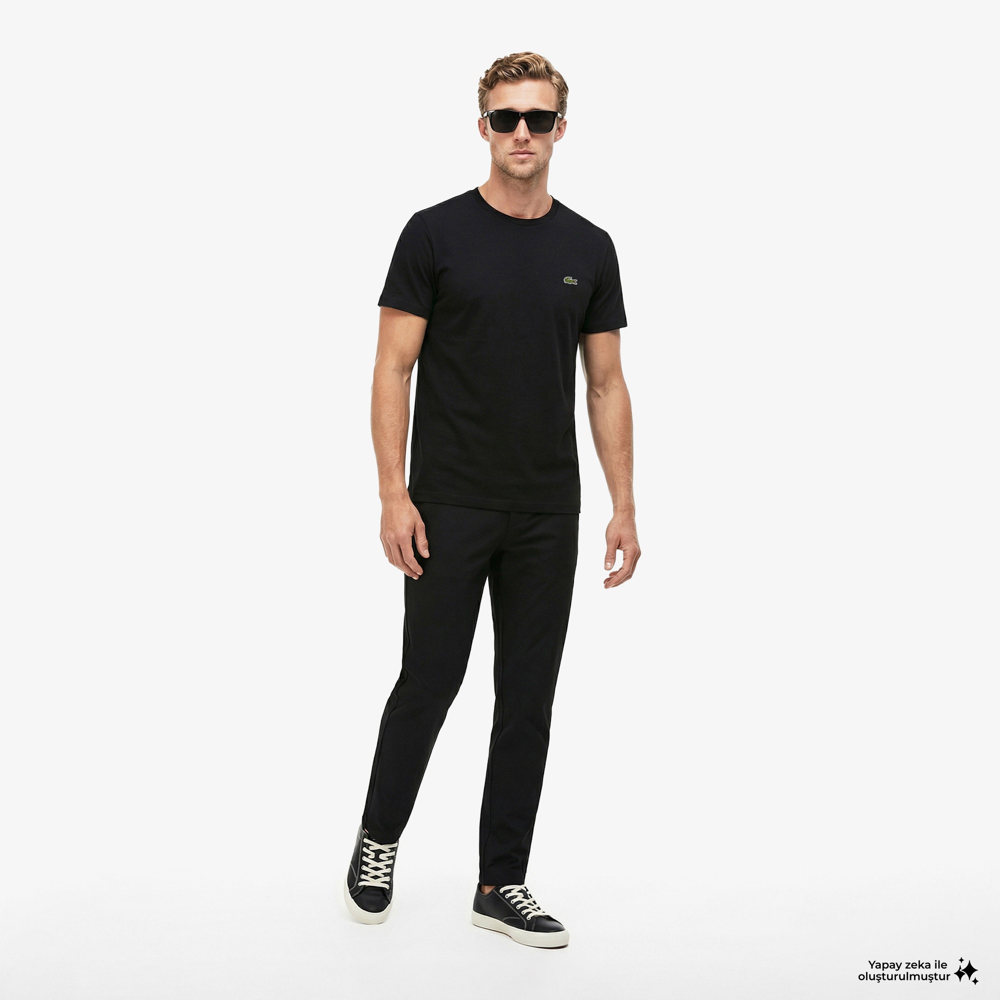 Erkek Relaxed Fit Siyah Pantolon