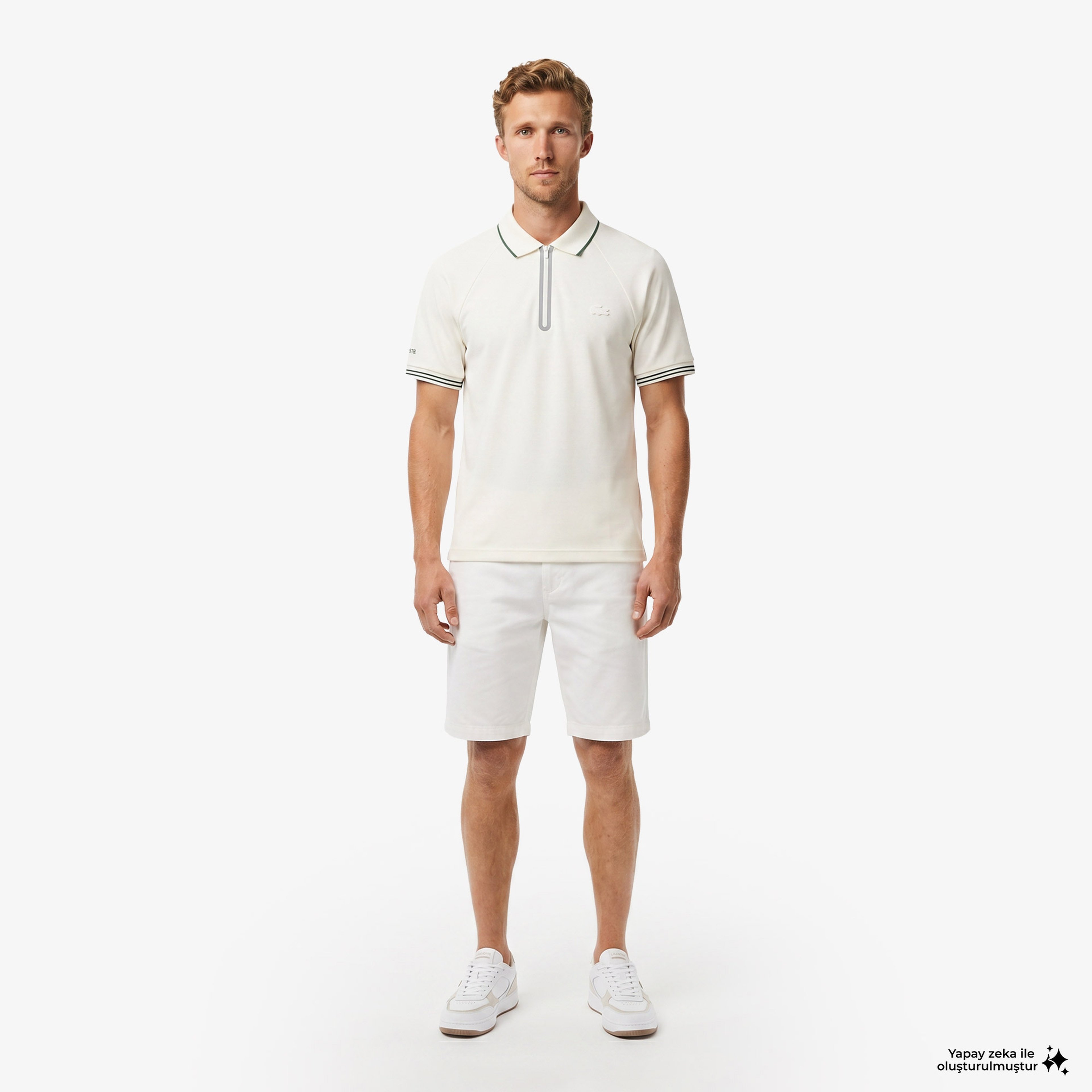 Erkek Regular Fit Krem Polo Erkek Regular Fit Krem Polo