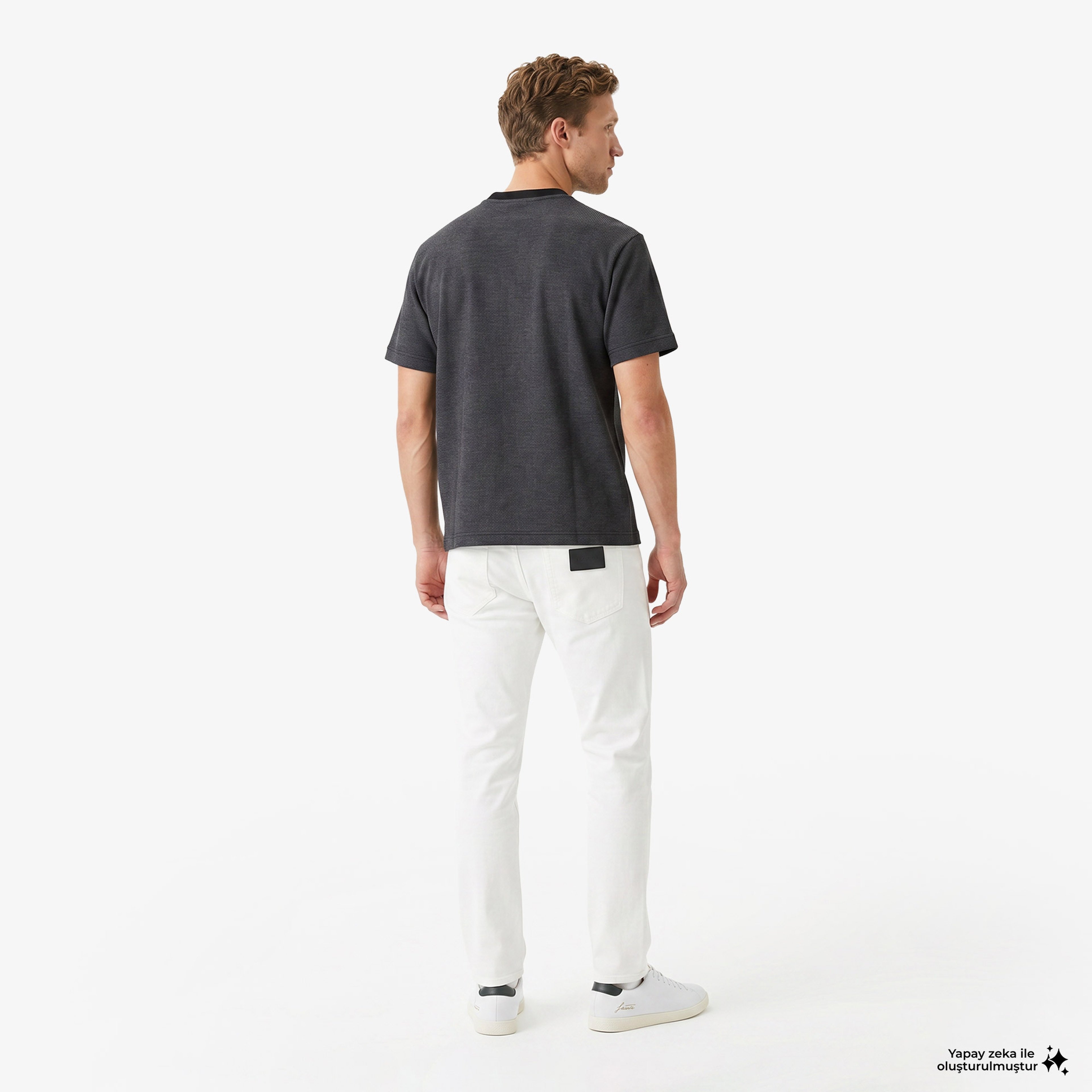 Erkek Slim Fit Krem Jean Pantolon Erkek Slim Fit Krem Jean Pantolon