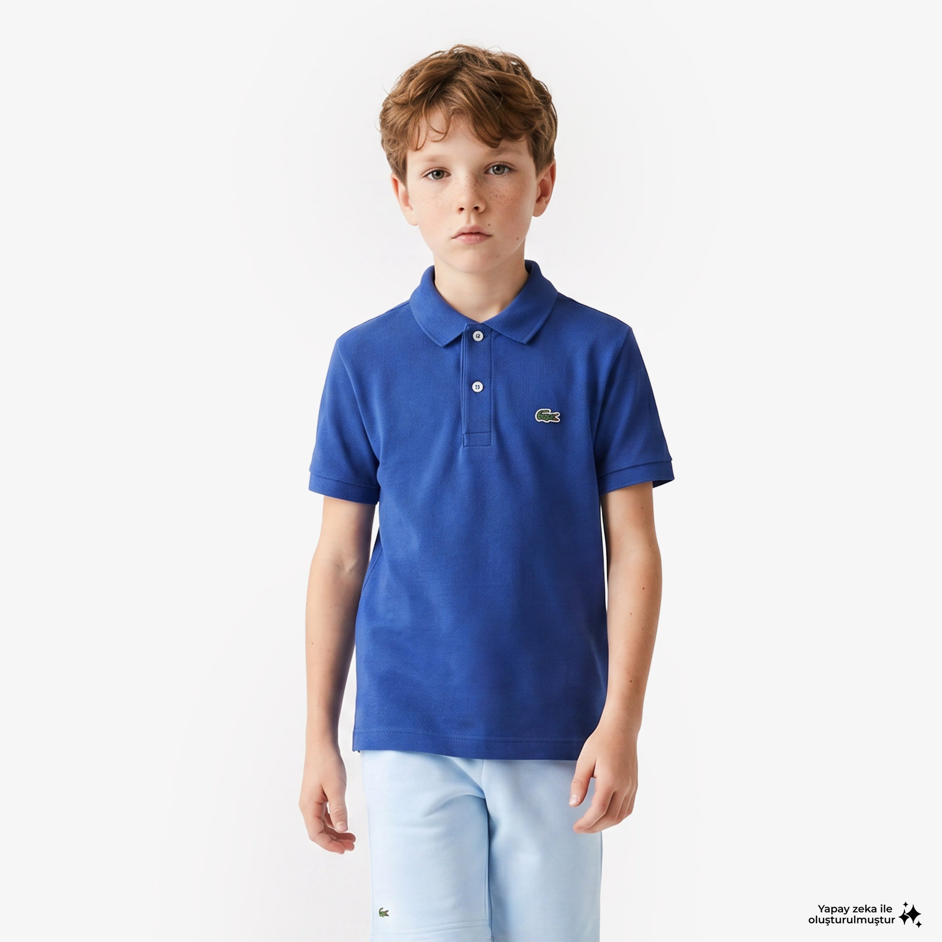 Çocuk Mavi Polo Çocuk Mavi Polo