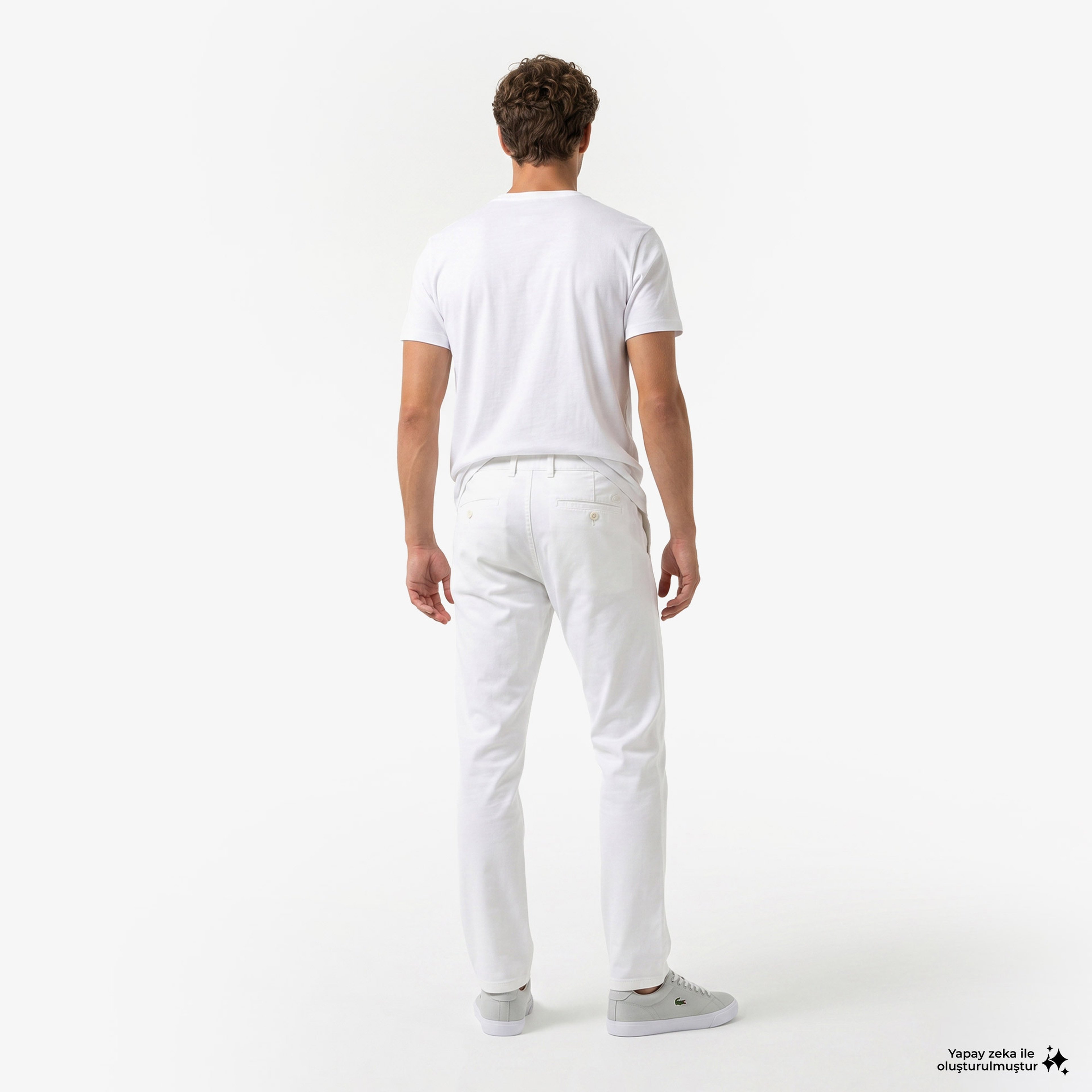 Erkek Slim Fit Krem Chino Pantolon Erkek Slim Fit Krem Chino Pantolon