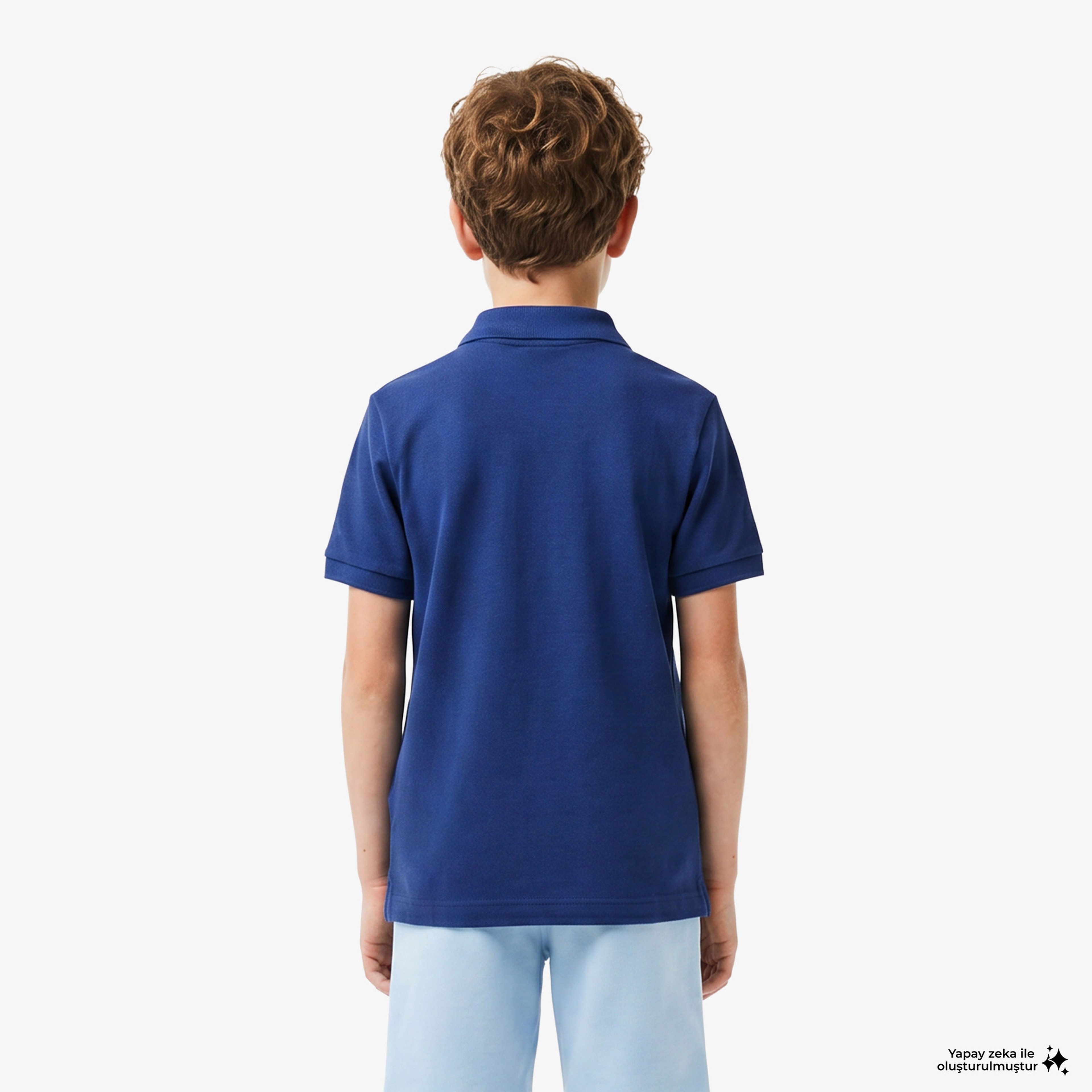 Çocuk Mavi Polo Çocuk Mavi Polo