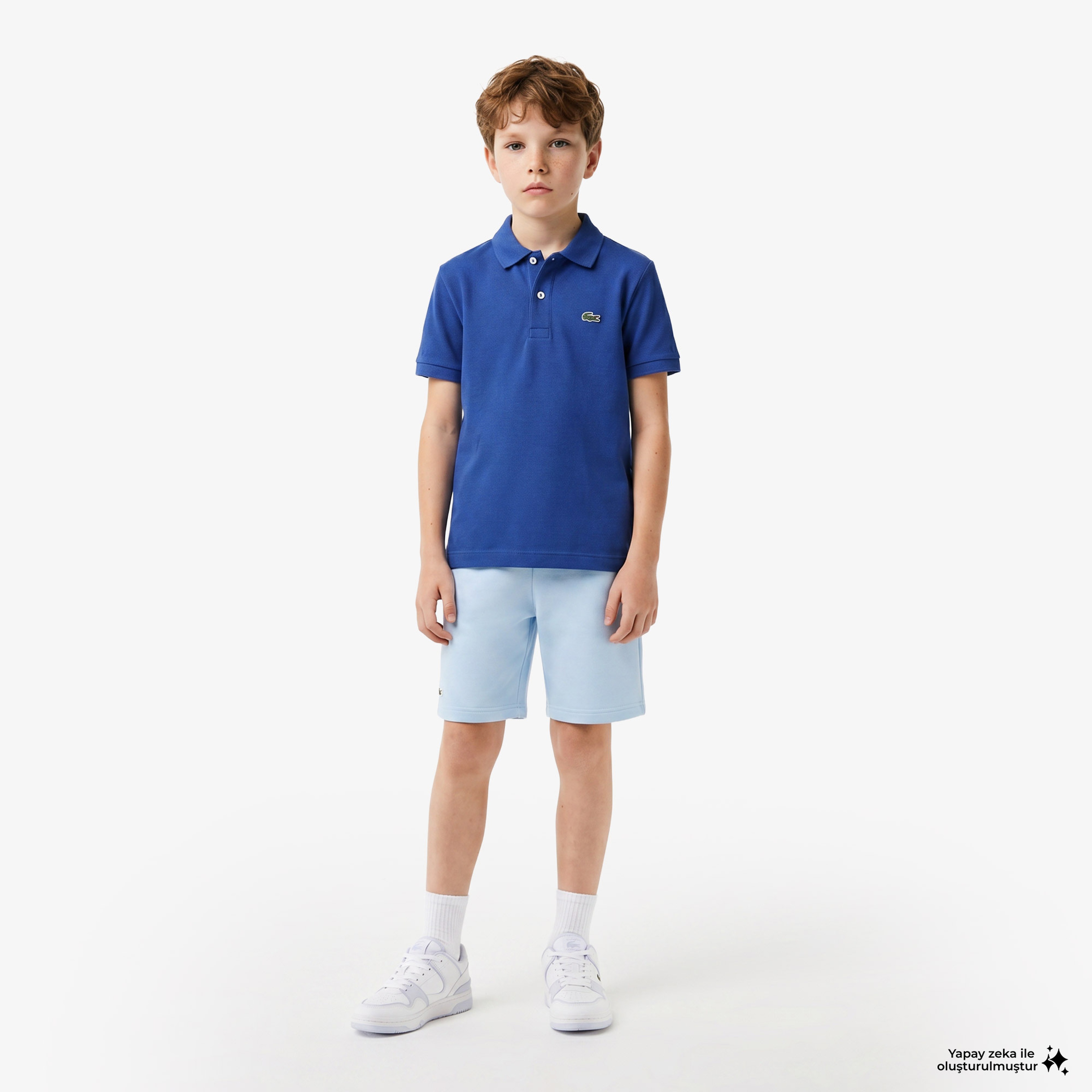 Çocuk Mavi Polo Çocuk Mavi Polo
