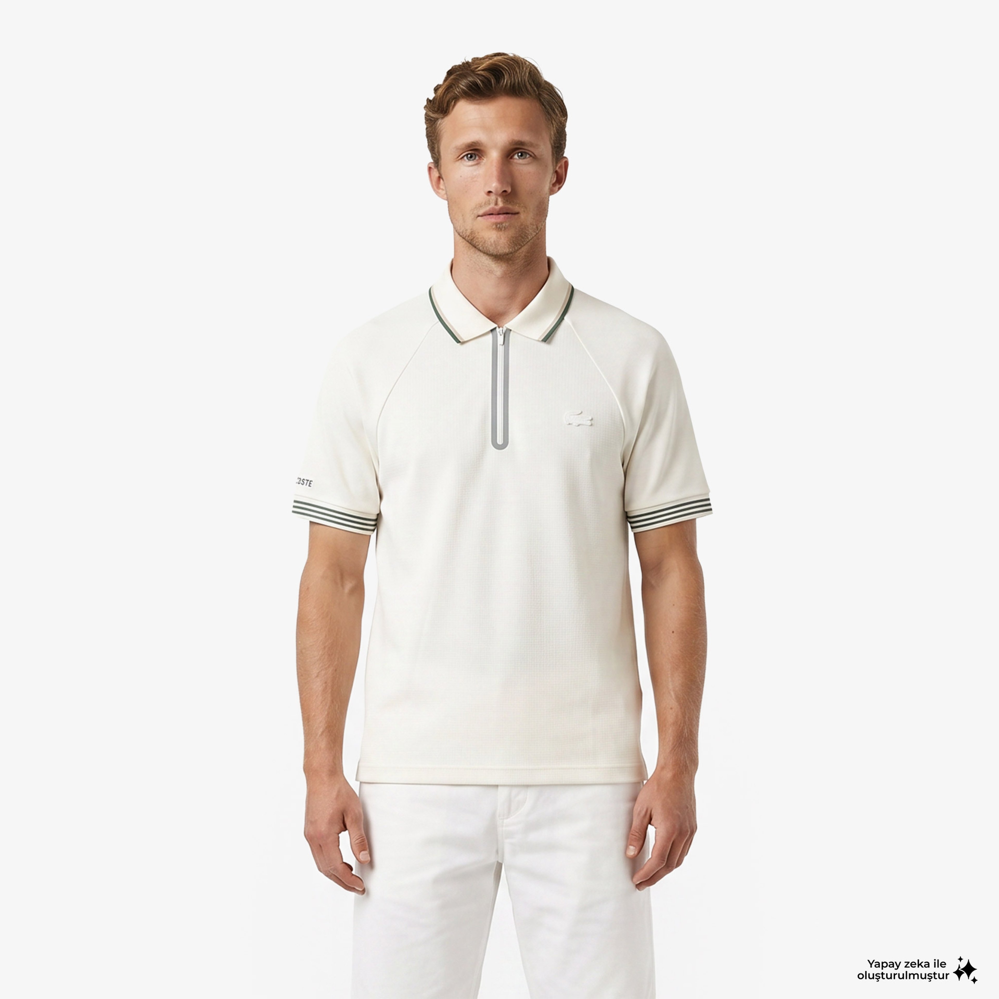 Erkek Regular Fit Krem Polo Erkek Regular Fit Krem Polo