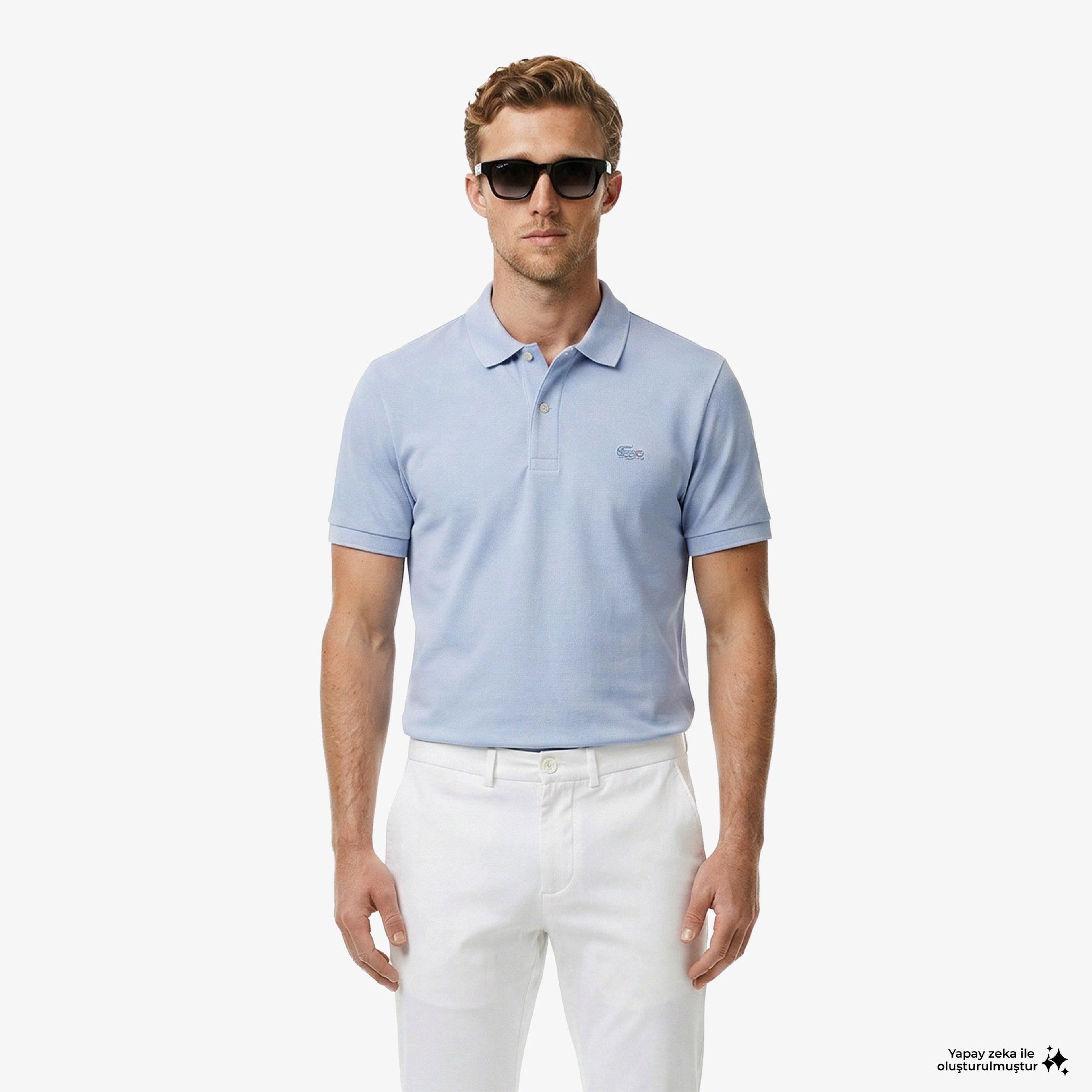 Erkek Regular Fit Mavi Paris Polo Erkek Regular Fit Mavi Paris Polo