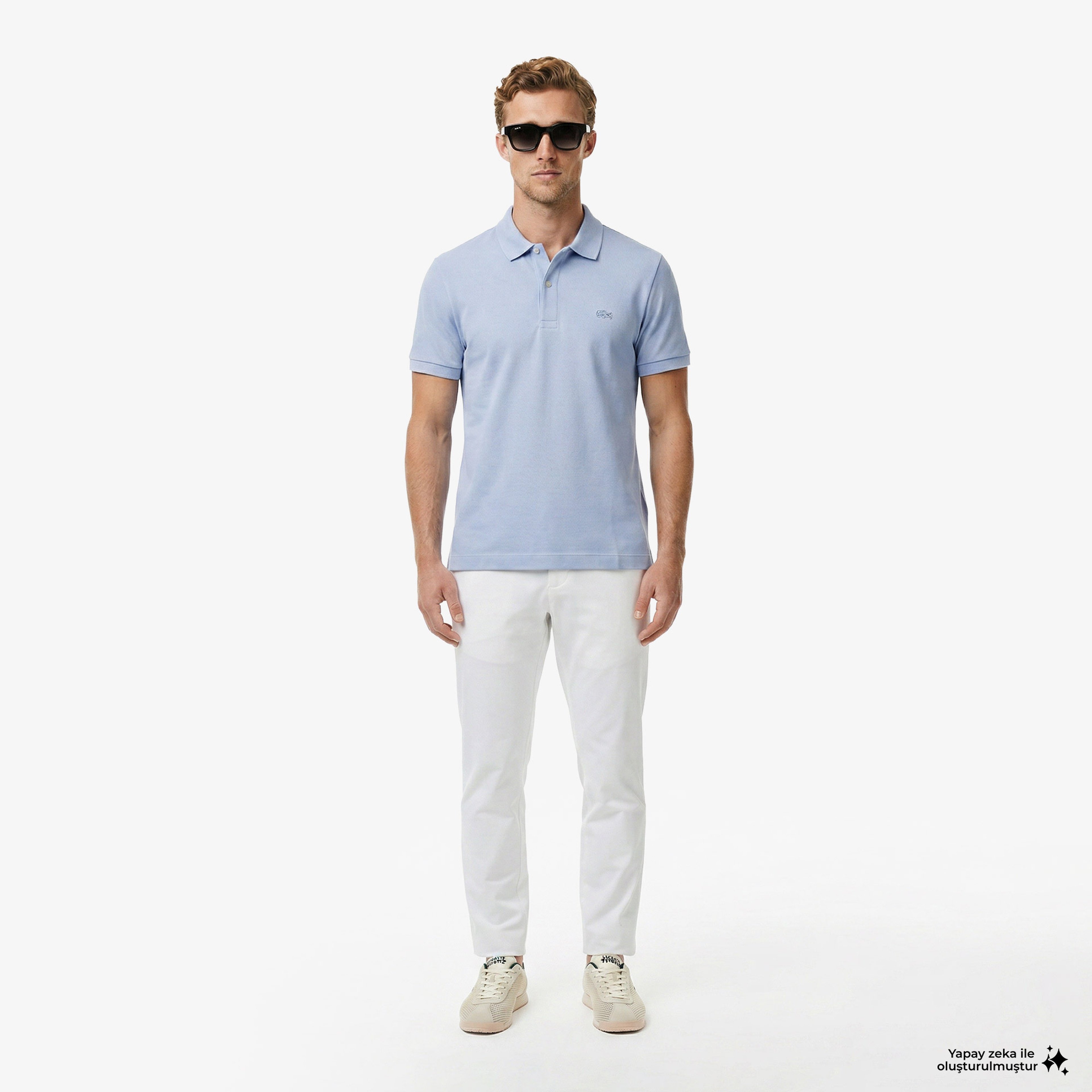 Erkek Regular Fit Mavi Paris Polo Erkek Regular Fit Mavi Paris Polo