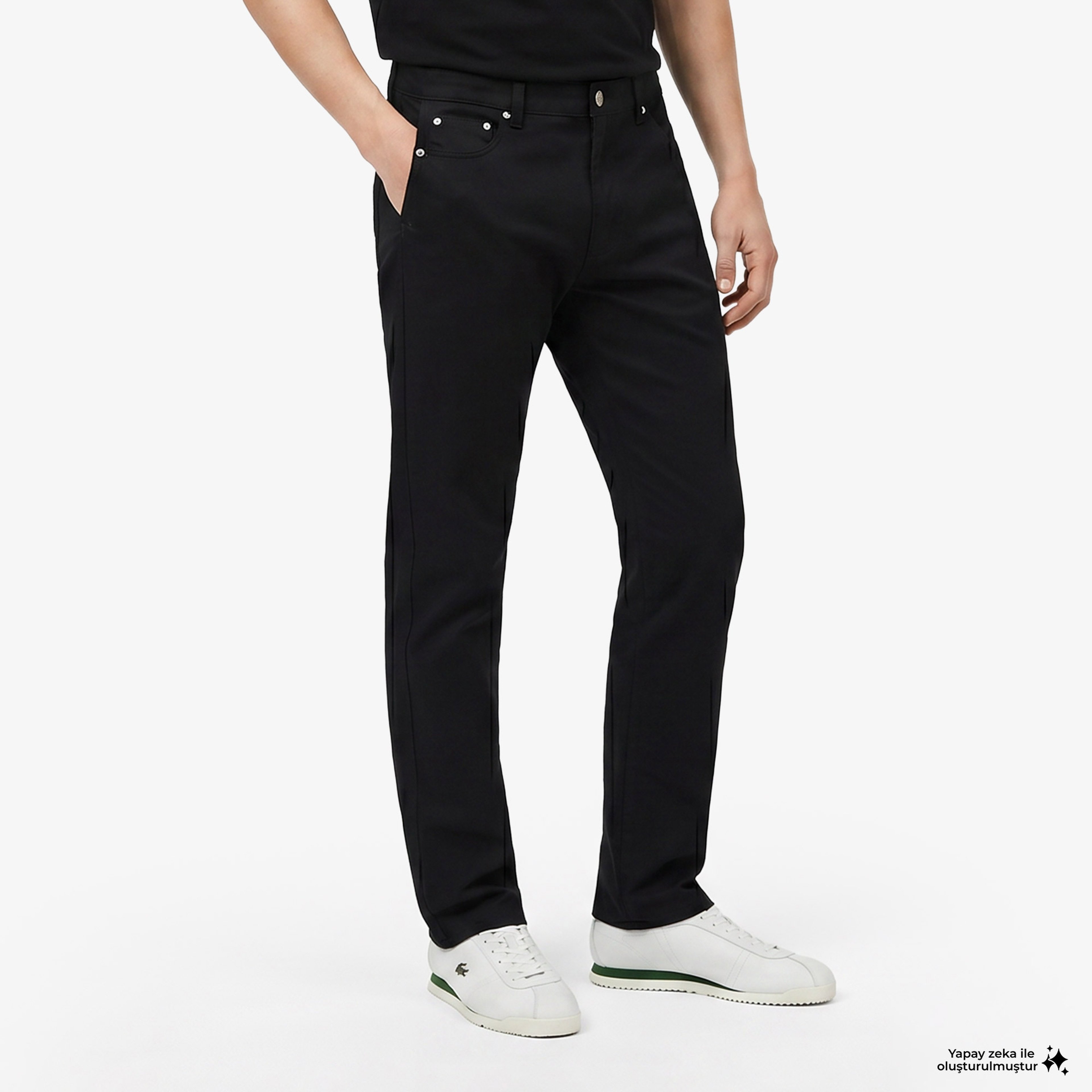 Erkek Slim Fit Siyah Jean Pantolon Erkek Slim Fit Siyah Jean Pantolon
