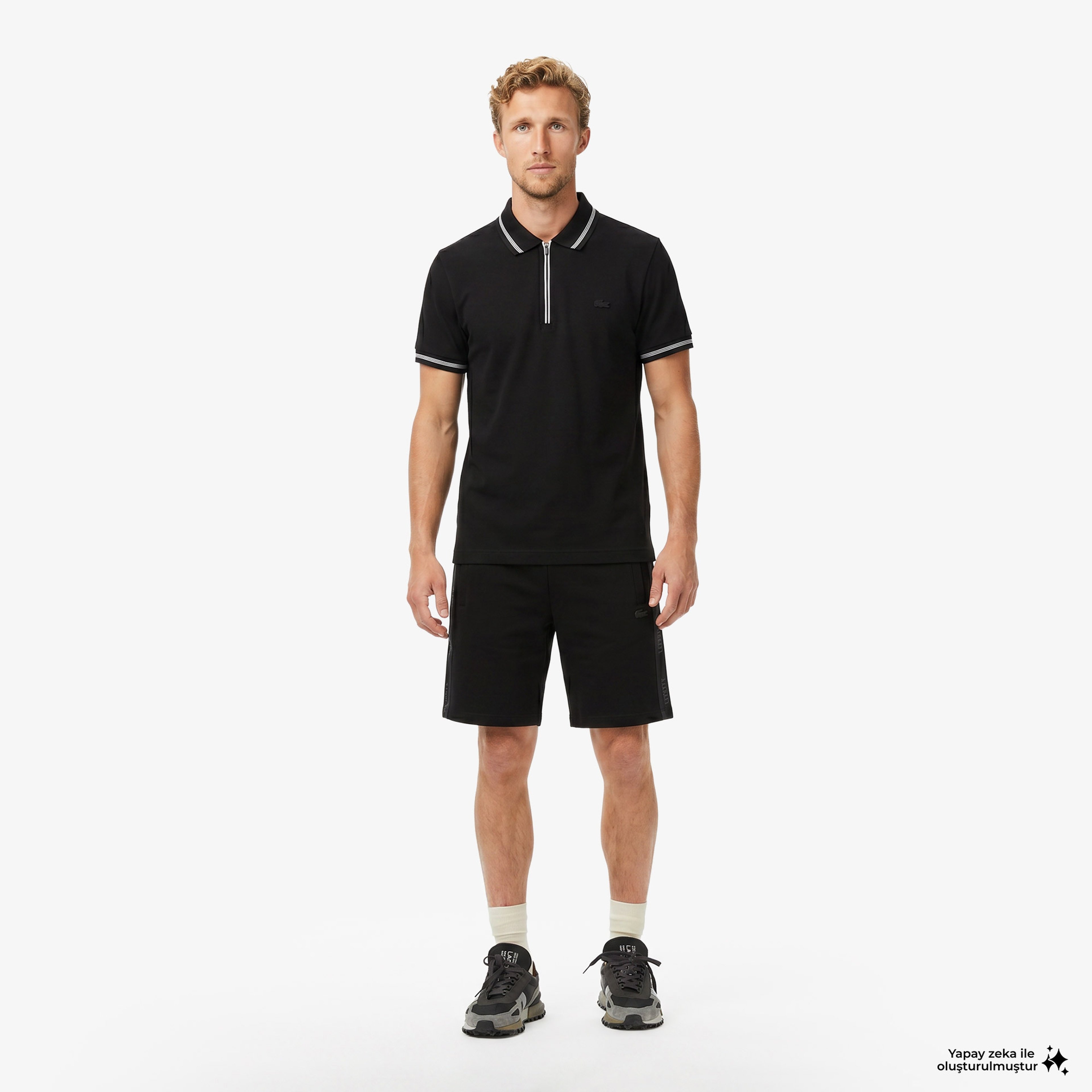 Erkek Regular Fit Siyah Polo Erkek Regular Fit Siyah Polo