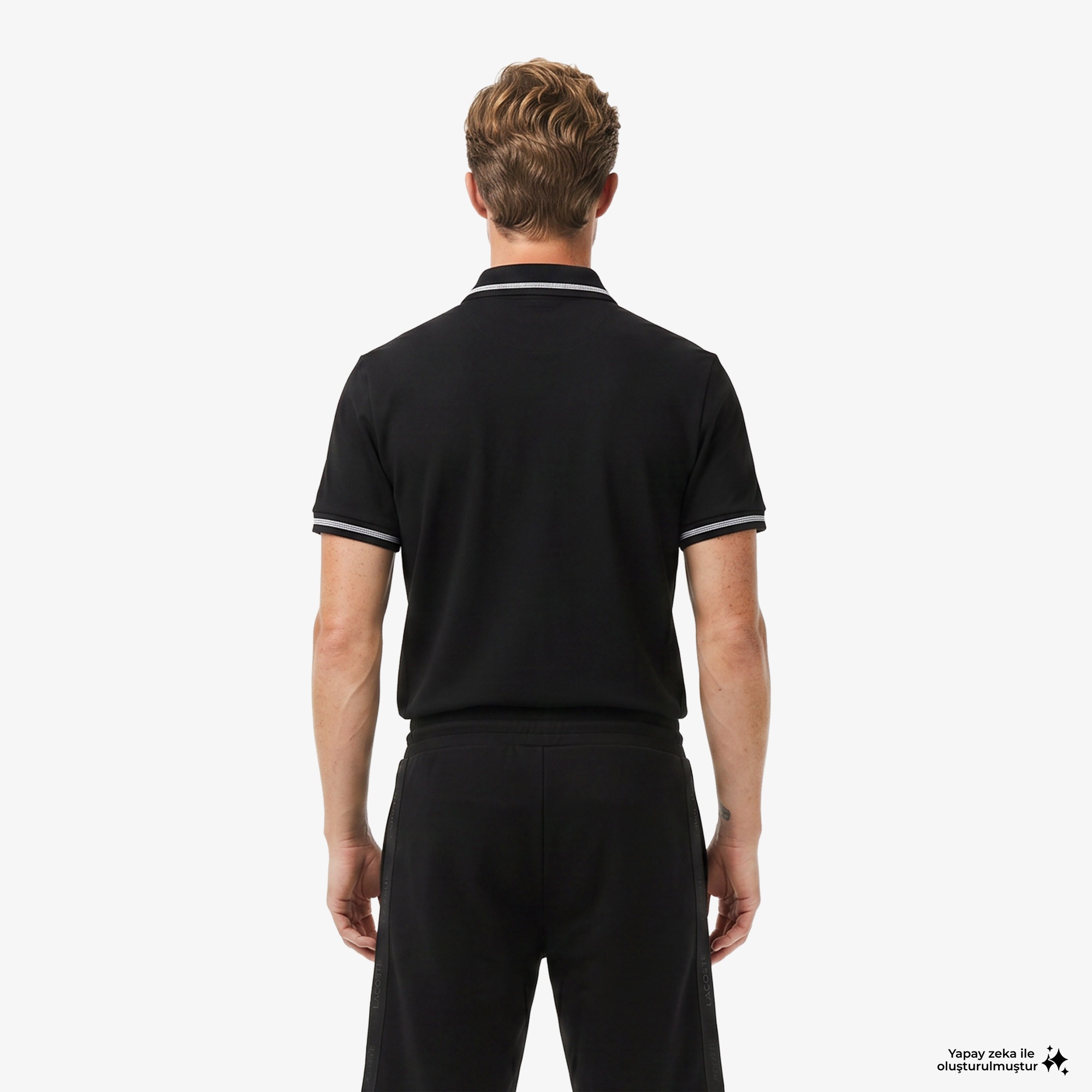 Erkek Regular Fit Siyah Polo