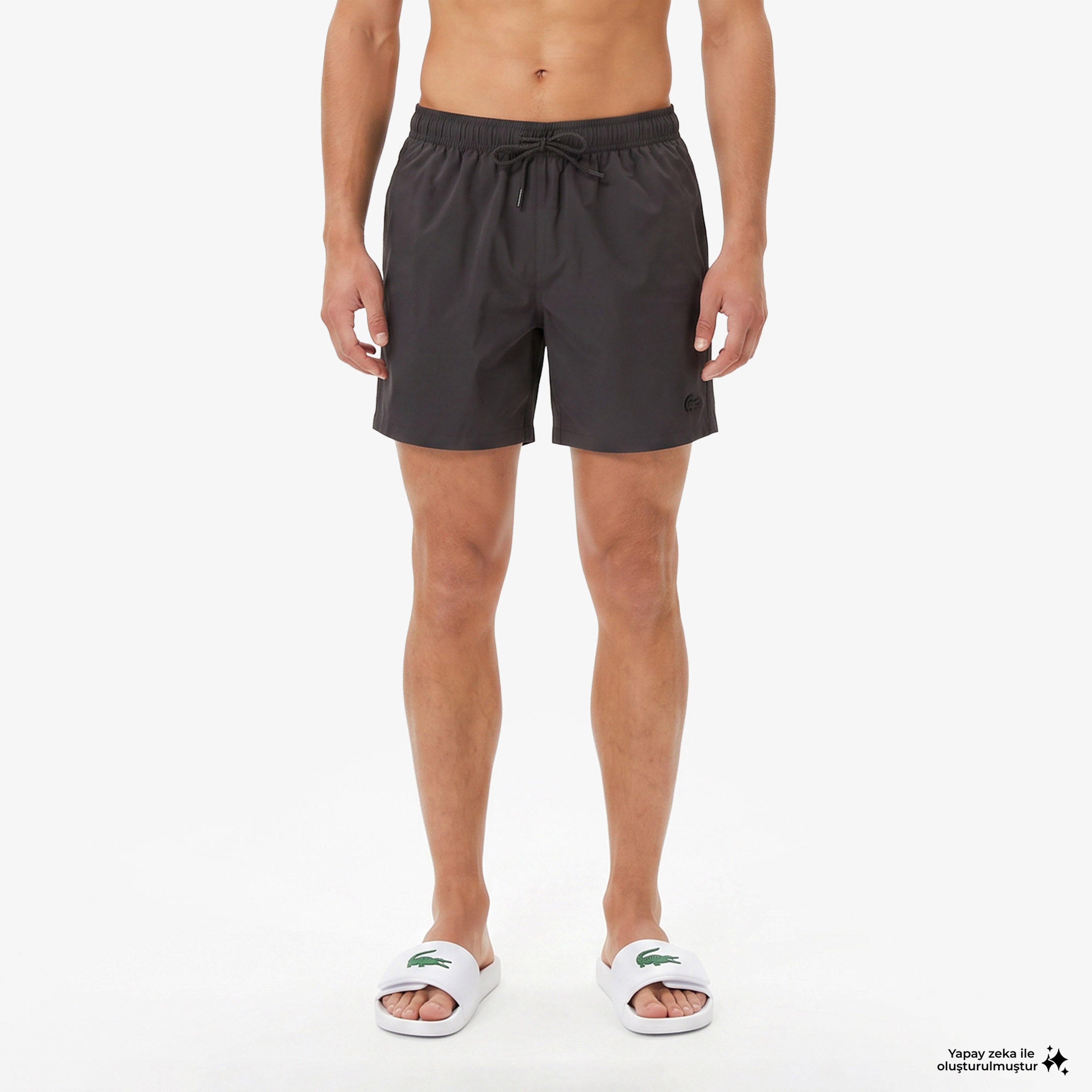 Erkek Regular Fit Kahverengi Deniz Şortu