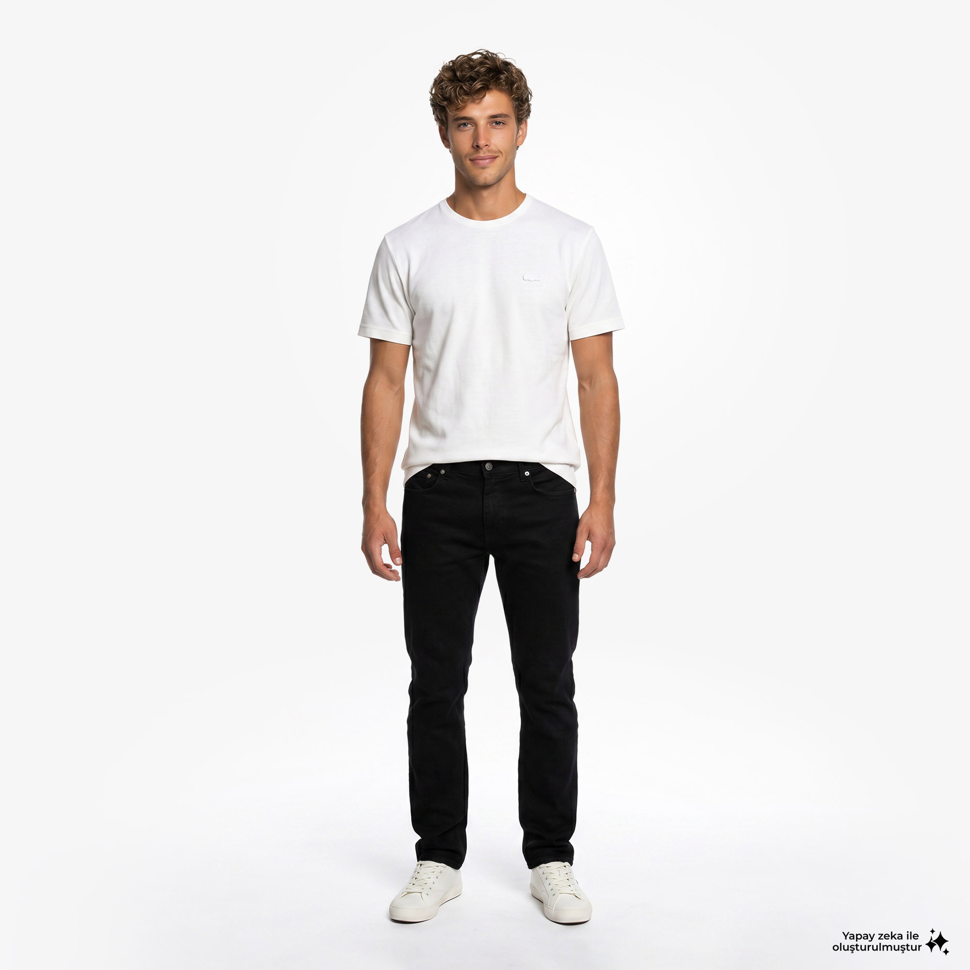 Erkek Regular Fit Siyah Jean Pantolon