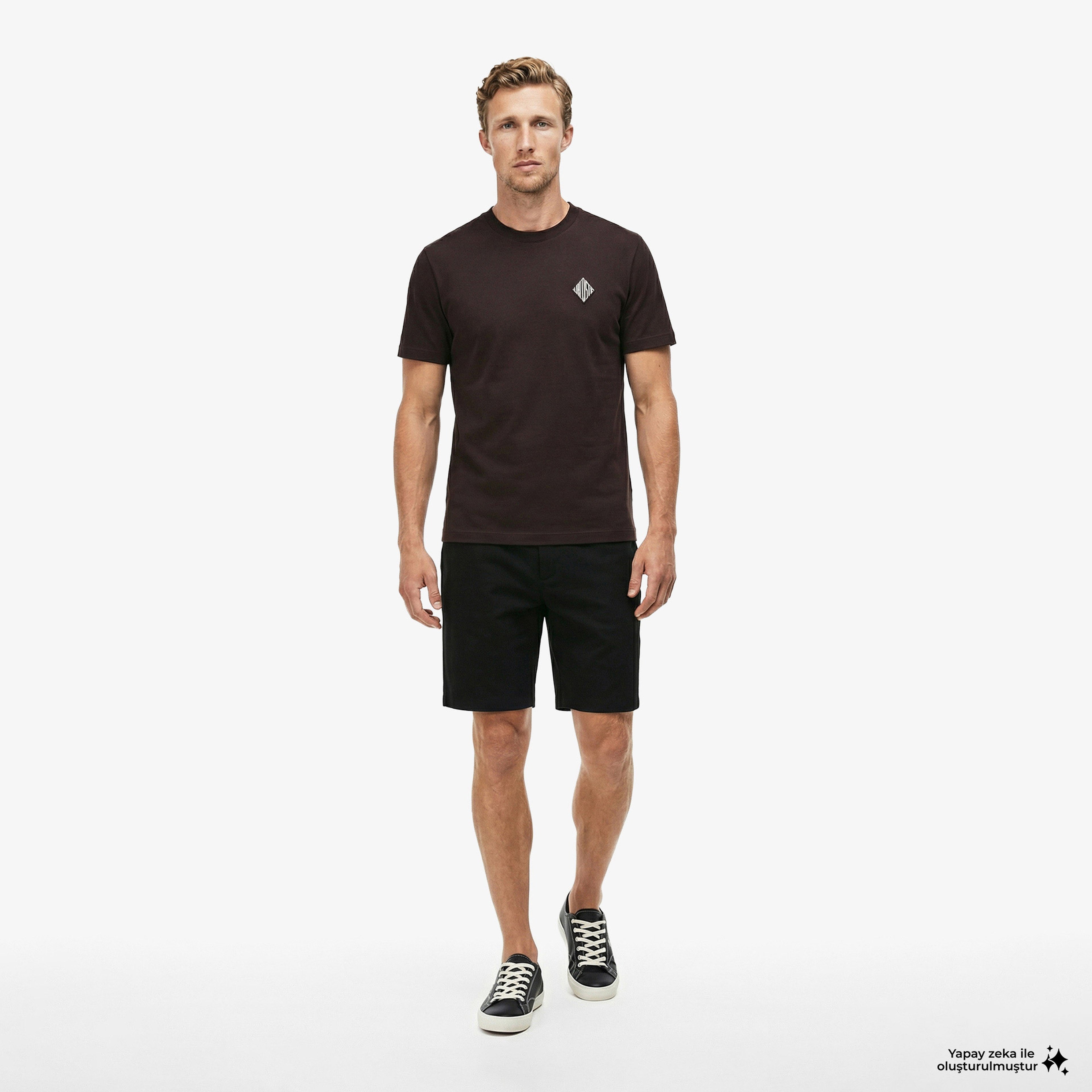 Erkek Tapered Fit Keten Siyah Bermuda Şort Erkek Tapered Fit Keten Siyah Bermuda Şort