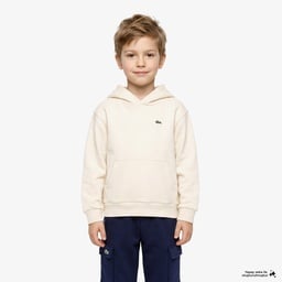 Çocuk Kapüşonlu Krem Sweatshirt Krem