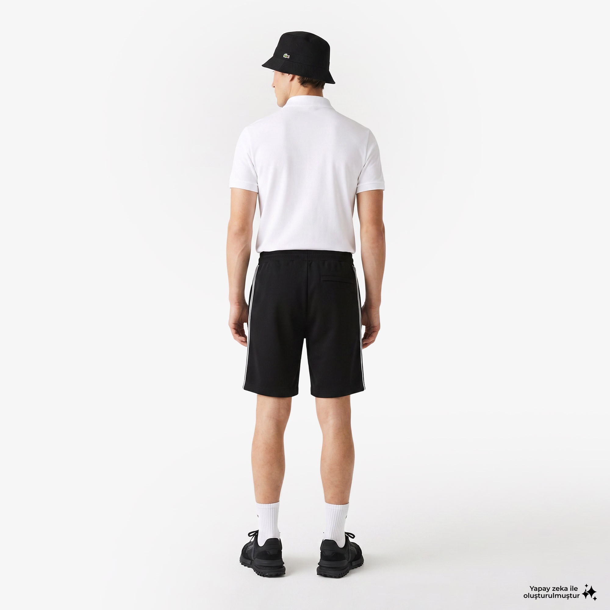 Erkek Regular Fit Siyah Şort