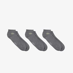 Unisex 3'lü Gri Çorap Gri