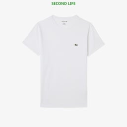 İkinci El Erkek Slim Fit Bisiklet Yaka Beyaz T-Shirt Beyaz