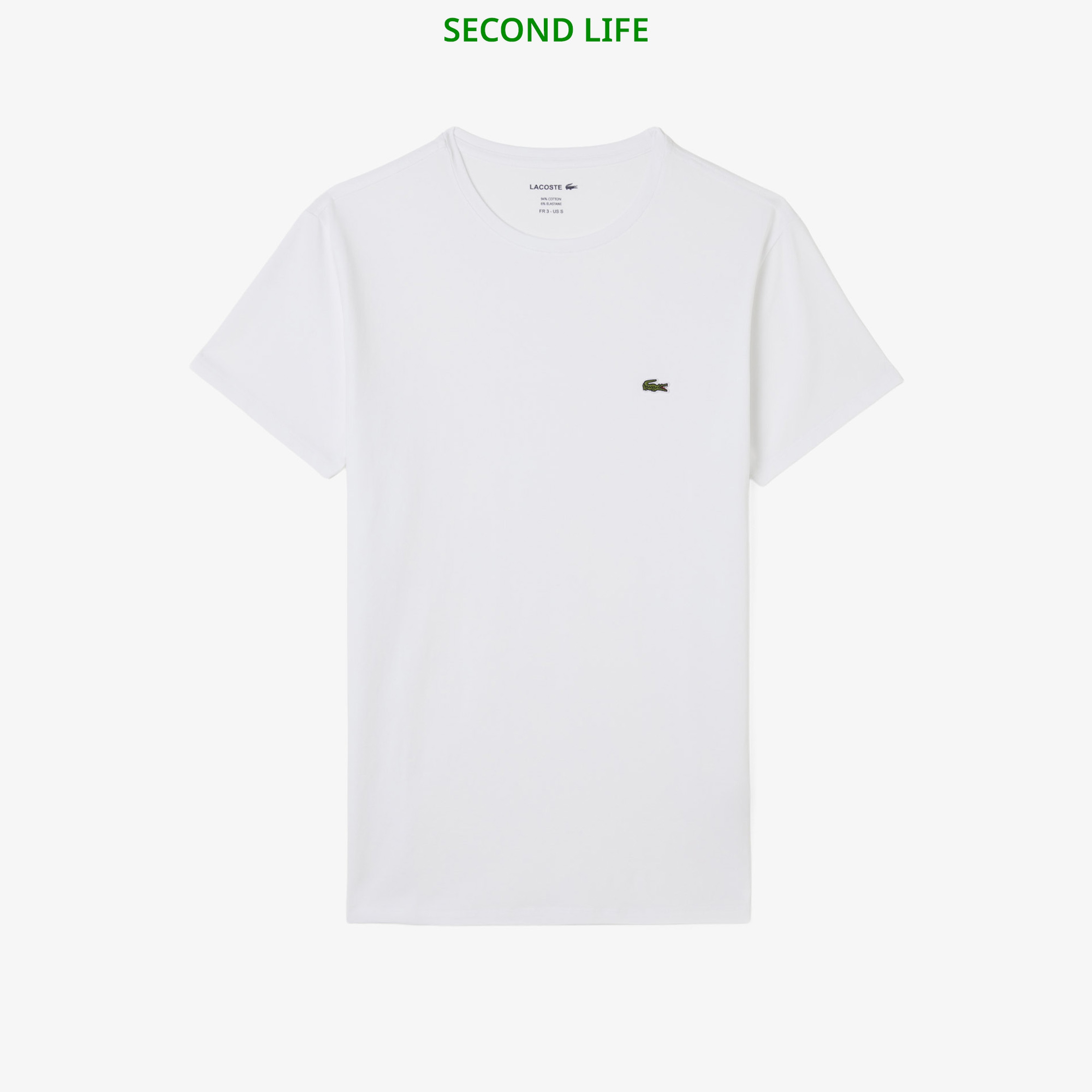 İkinci El Erkek Slim Fit Bisiklet Yaka Beyaz T-Shirt İkinci El Erkek Slim Fit Bisiklet Yaka Beyaz T-Shirt