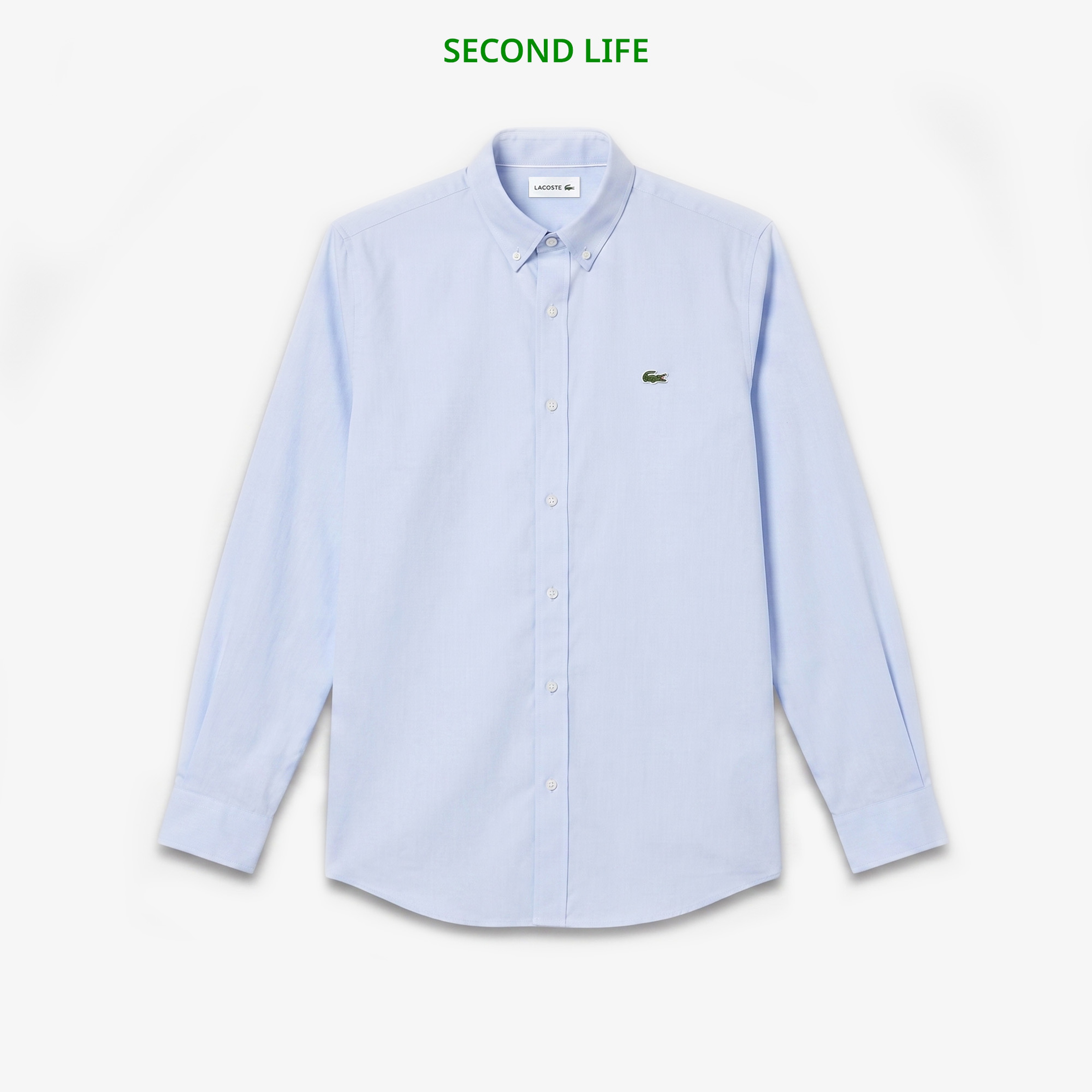 İkinci El Erkek Slim Fit Düğmeli Yaka Açık Mavi Gömlek İkinci El Erkek Slim Fit Düğmeli Yaka Açık Mavi Gömlek