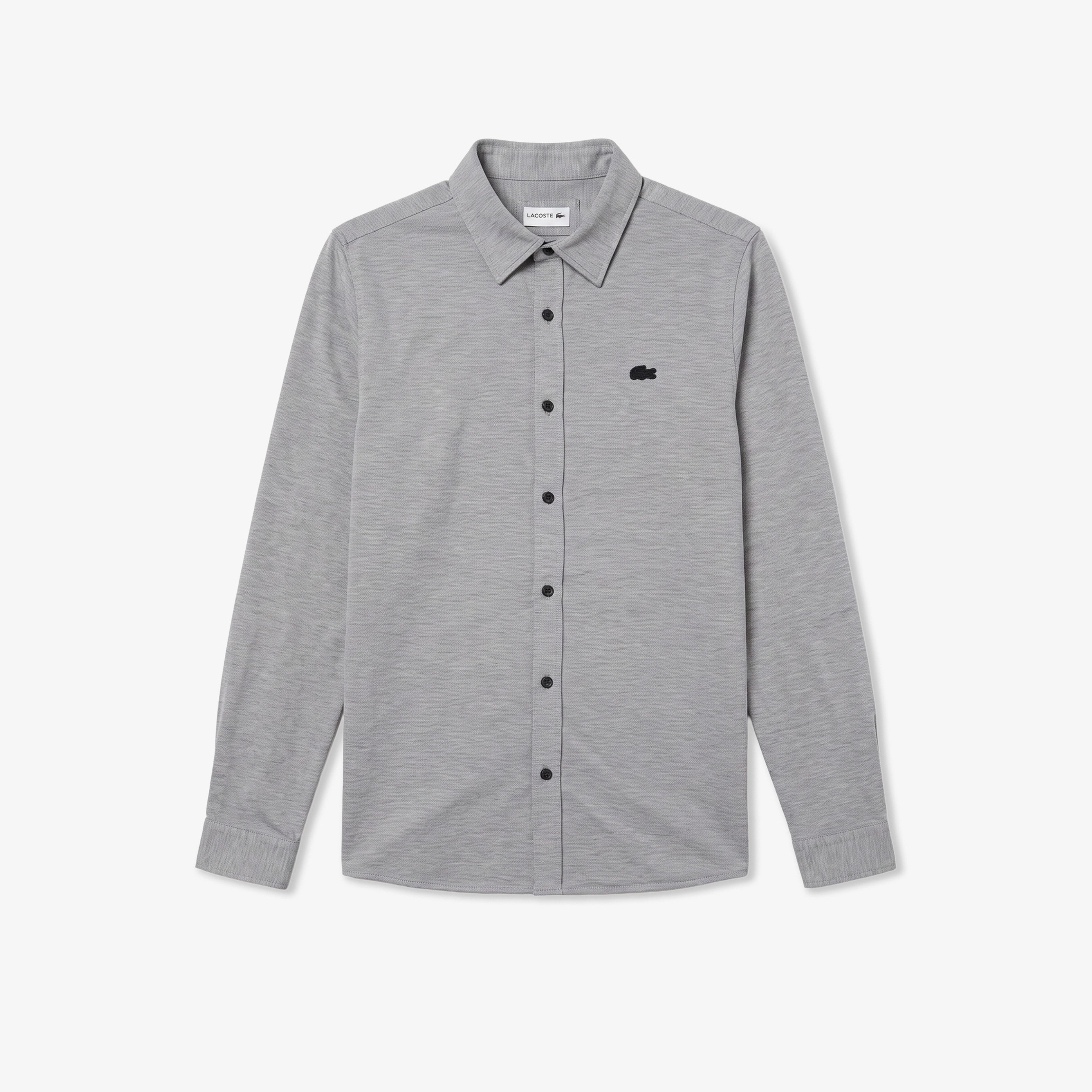 Erkek Slim Fit Gri Gömlek
