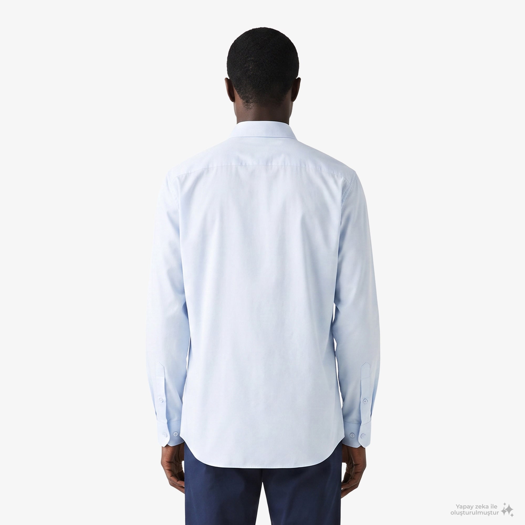Erkek Slim Fit Açık Mavi Gömlek